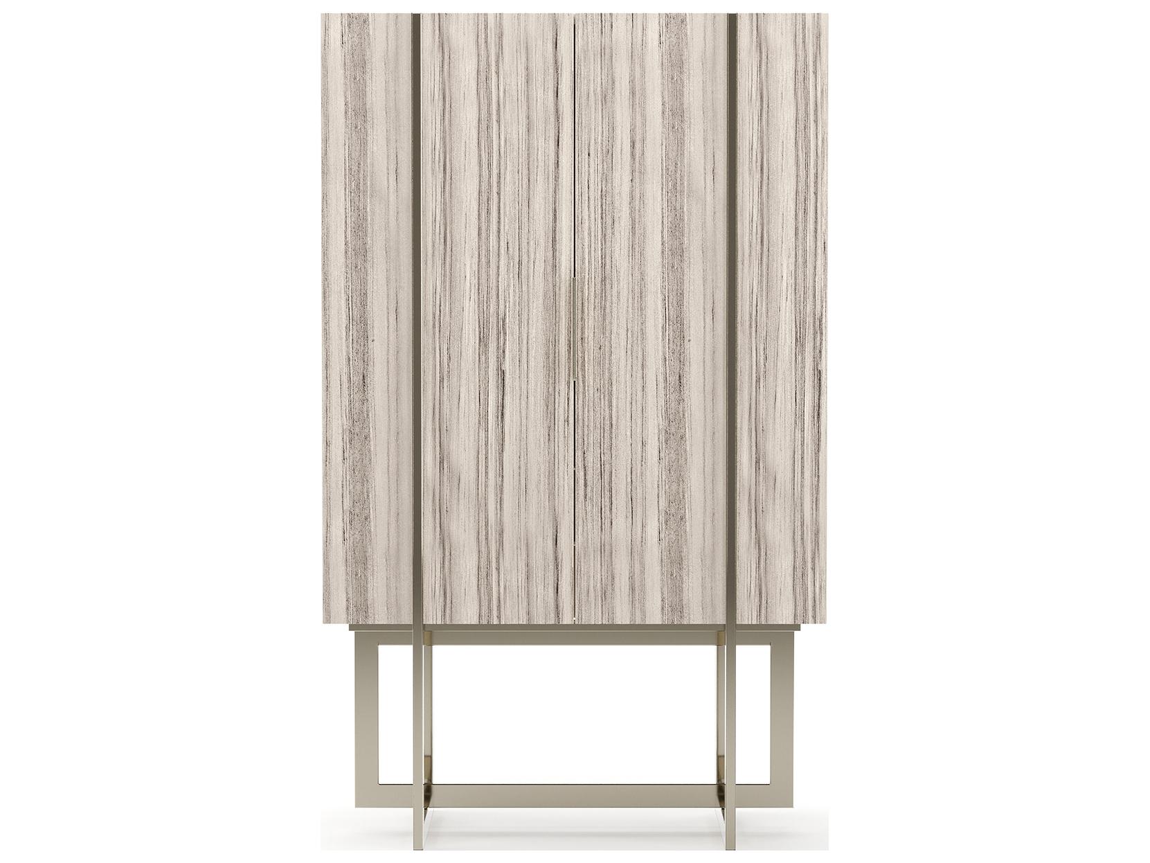 Caracole Wish You Were Here Beige Bar Cabinet