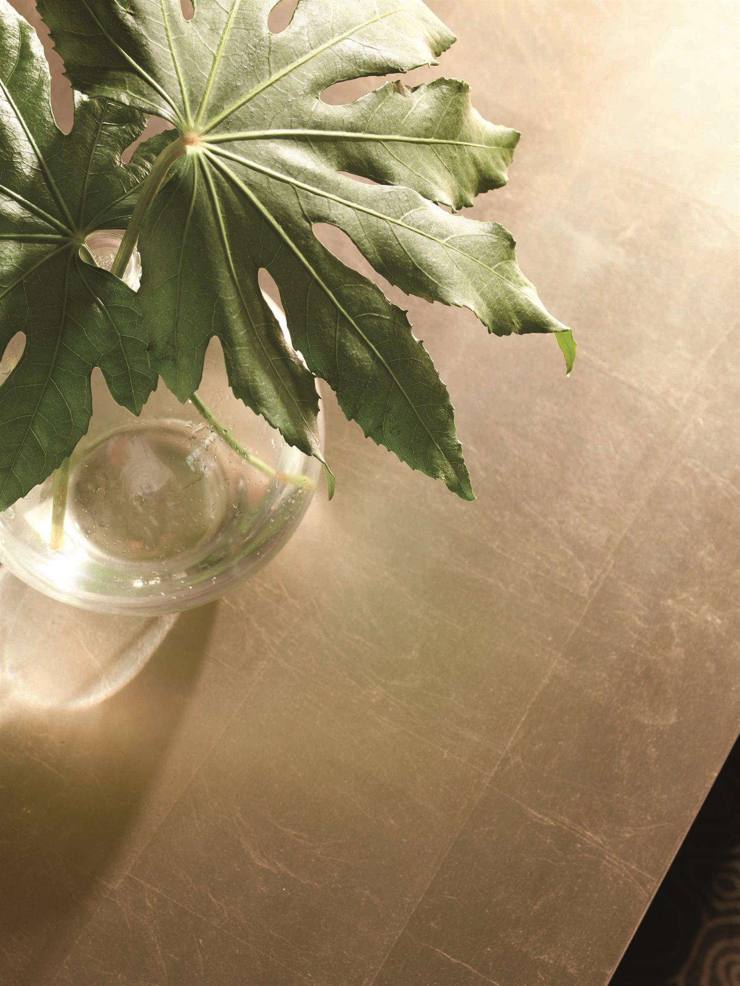 Caracole Classic Couture Taupe Silver Leaf Rectangular Wood Almost Black Coffee Table