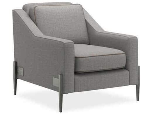 Caracole Modern Artisan Remix Remix Gray Fabric Accent Chair