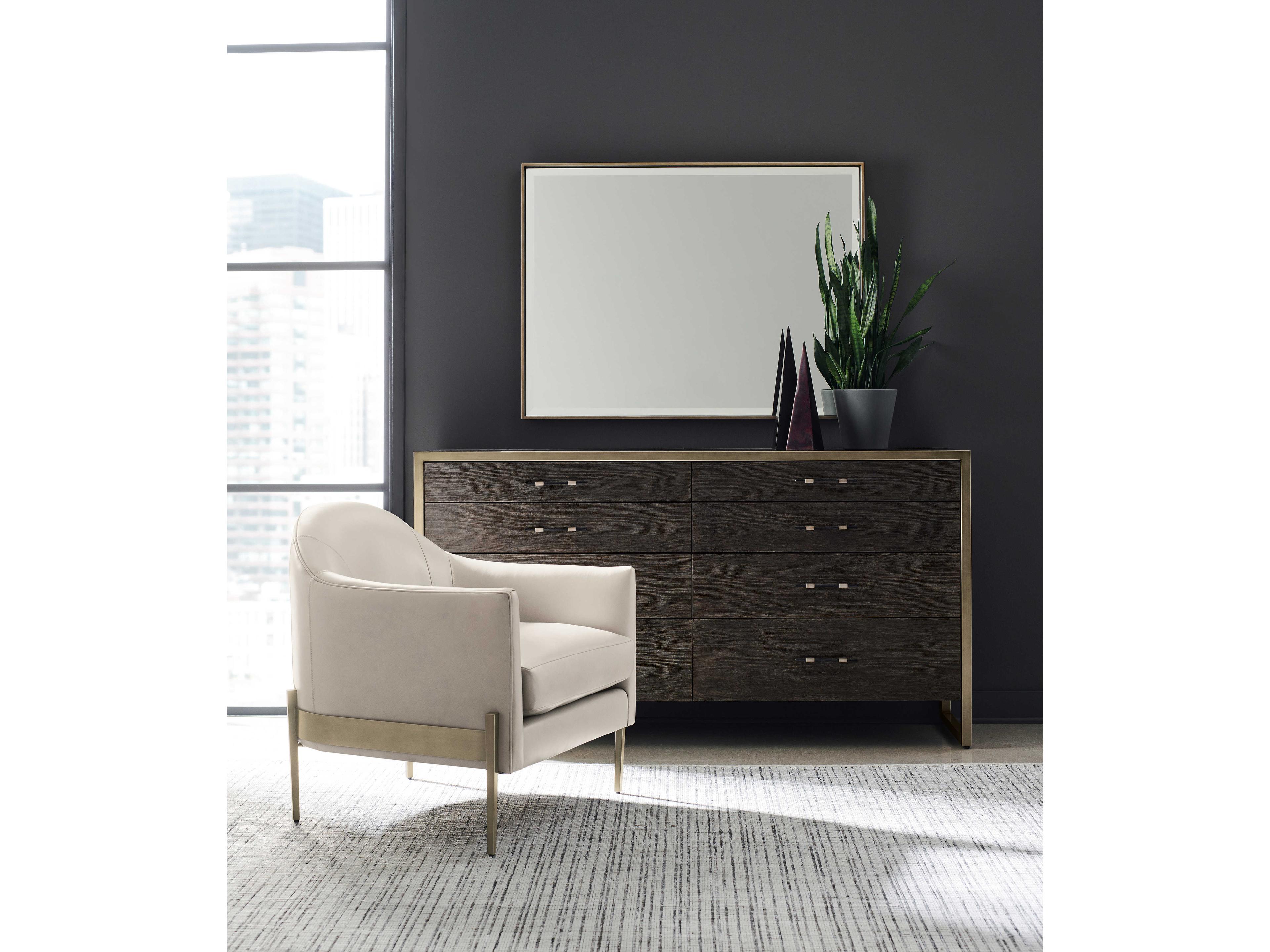 Caracole Modern Artisan Remix 8-Drawers Brown Ash Wood Double Dresser