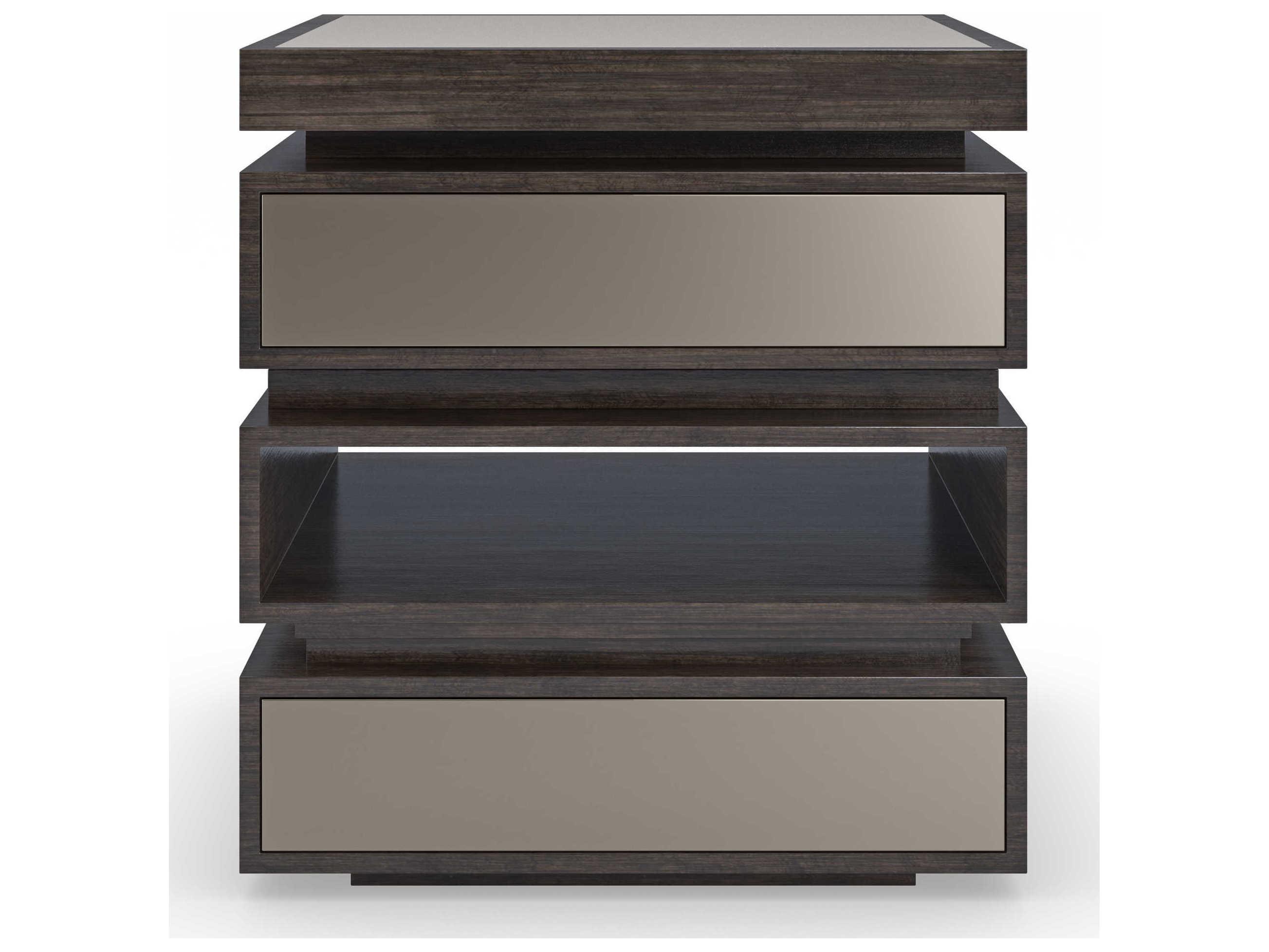 Caracole La Moda 24" Square Wood Sepia End Table