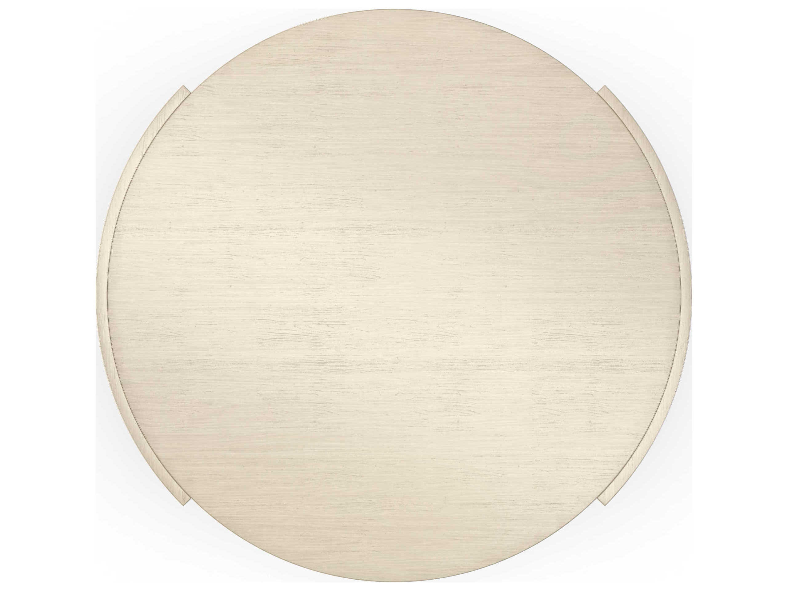 Caracole La Moda Da Vita 26" Round Wood Thunder Smoked Stainless Steel Paint End Table