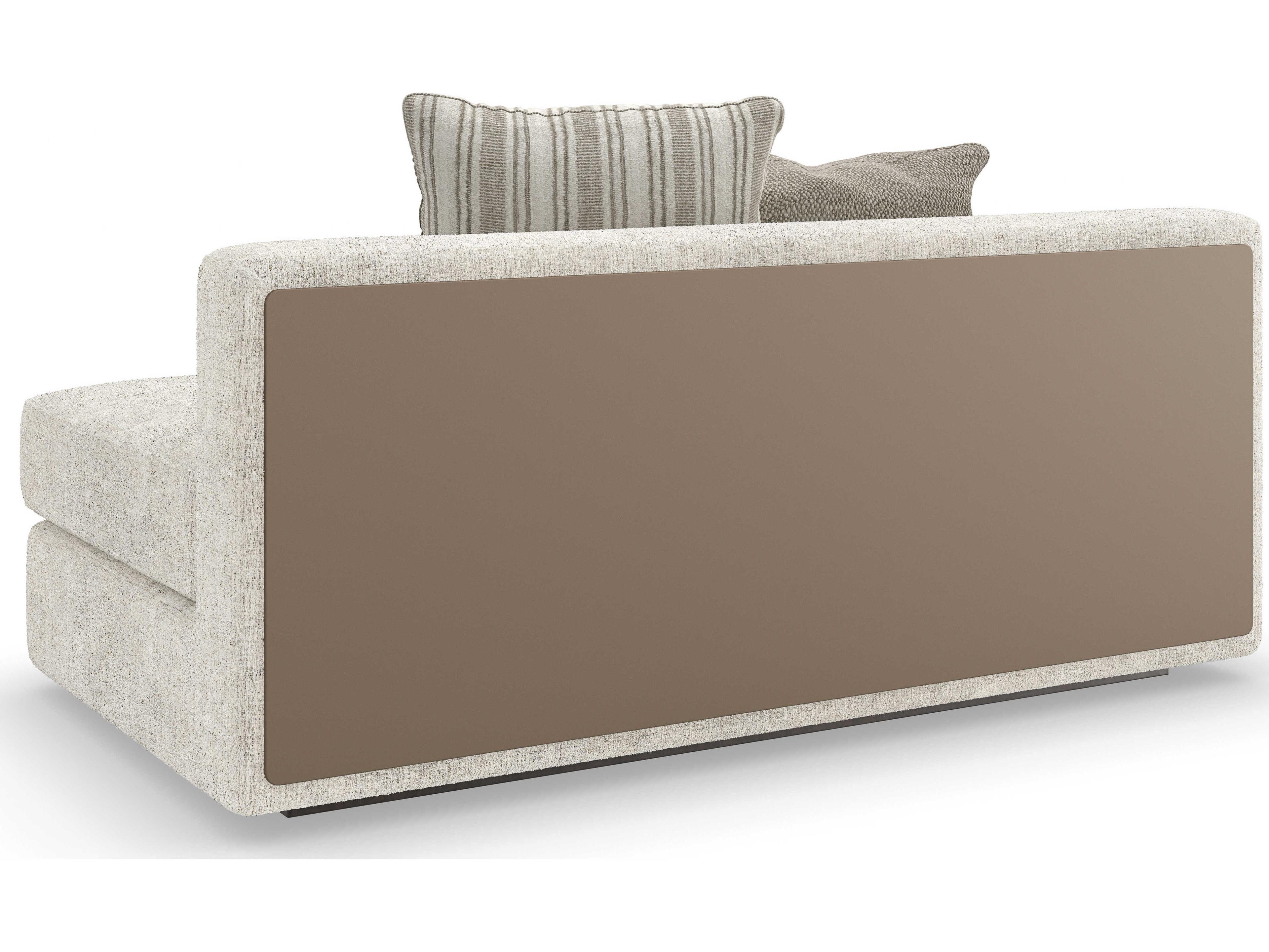 Caracole Modern Principles Unity Armless White Upholstered Loveseat