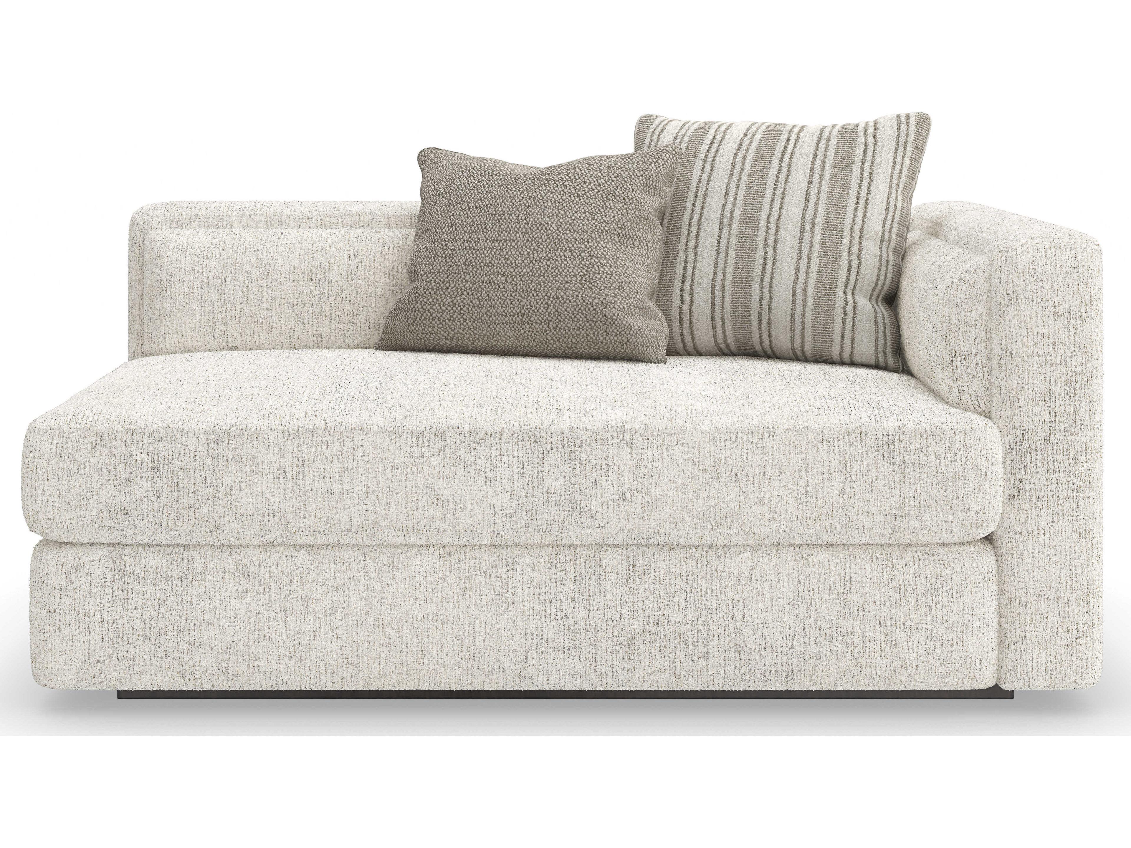 Caracole Modern Principles Unity RAF White Upholstered Loveseat