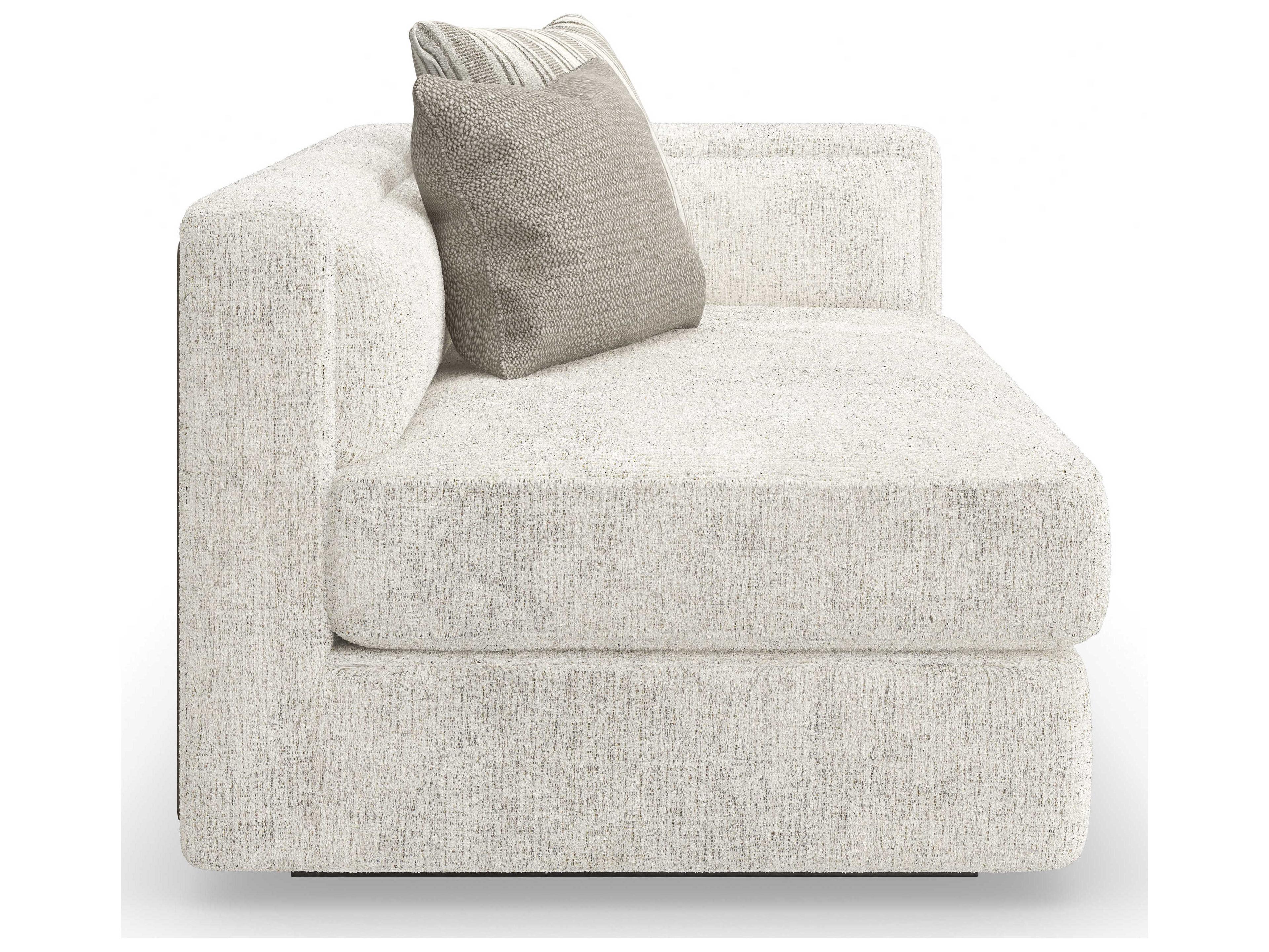 Caracole Modern Principles Unity RAF White Upholstered Loveseat