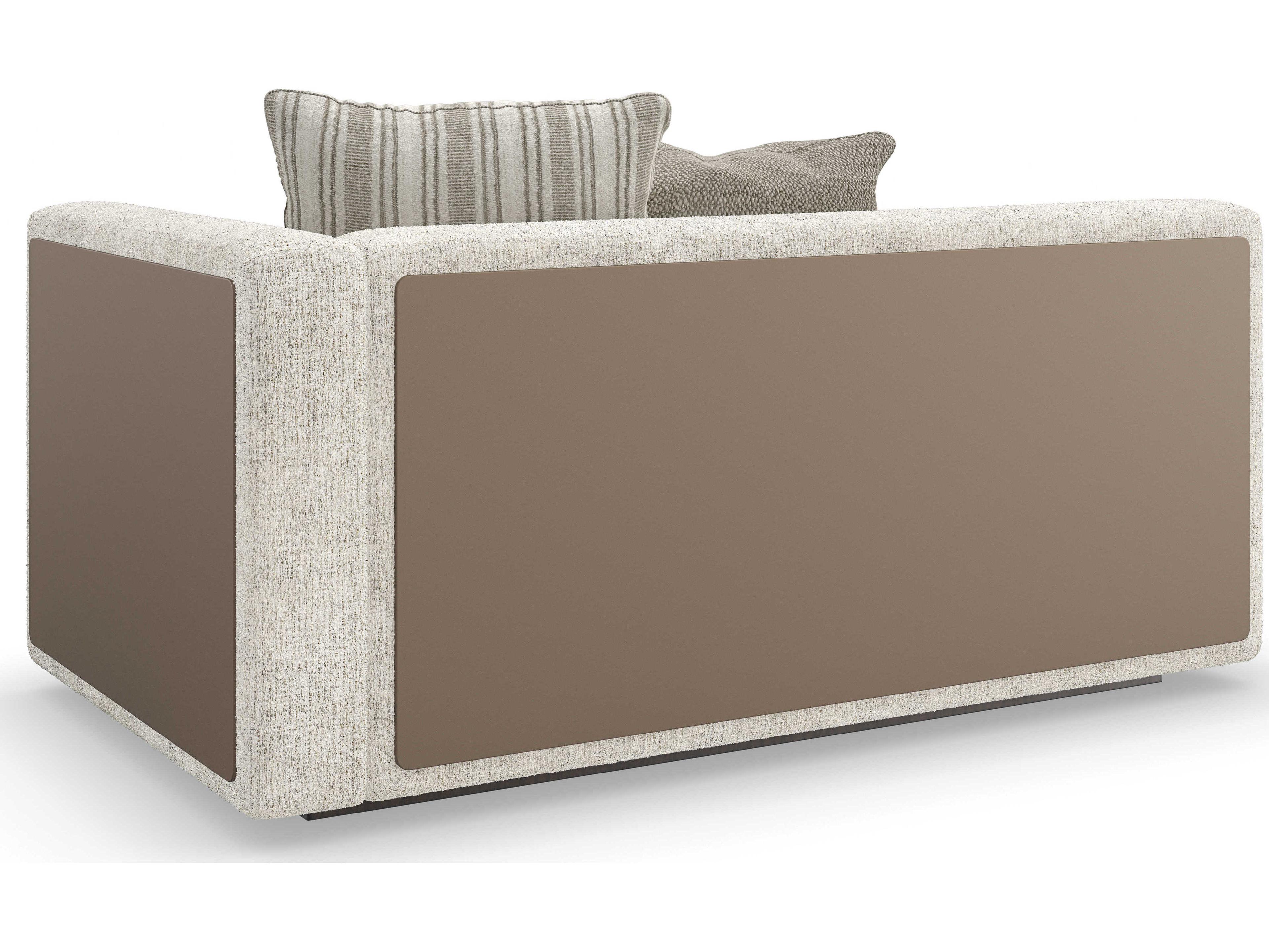 Caracole Modern Principles Unity RAF White Upholstered Loveseat