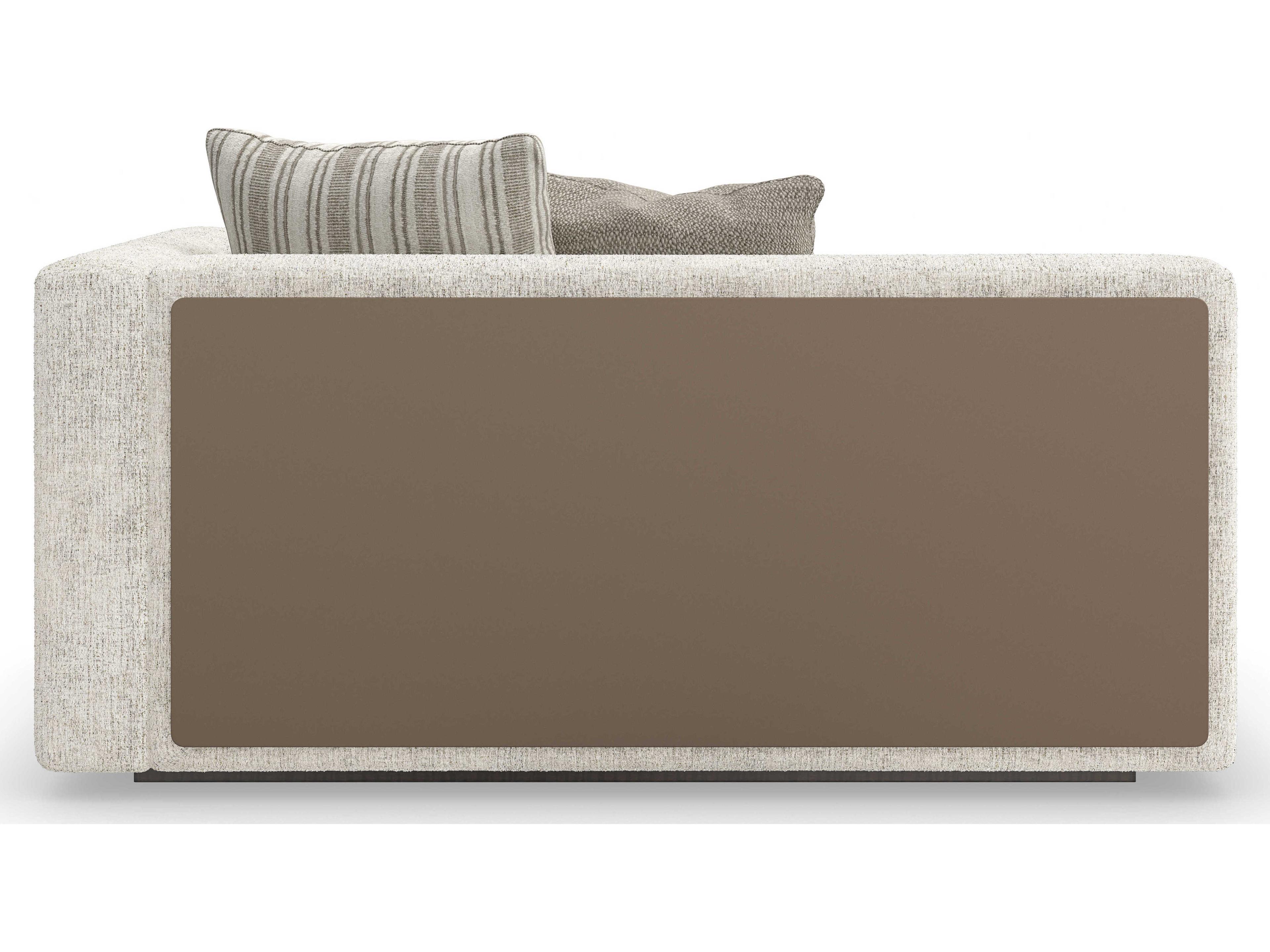 Caracole Modern Principles Unity RAF White Upholstered Loveseat