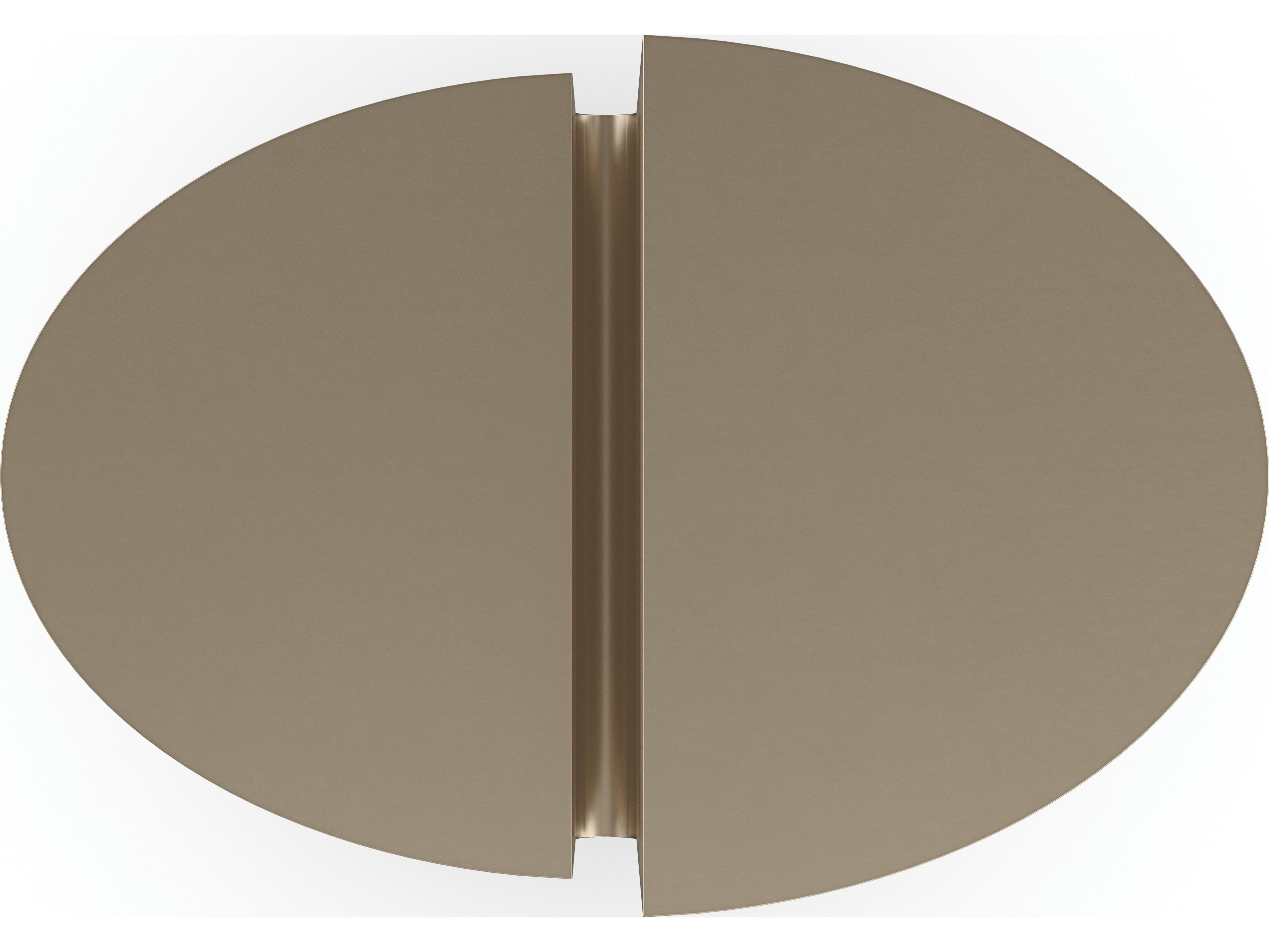 Caracole Modern Principles Discord Oval Metal End Table