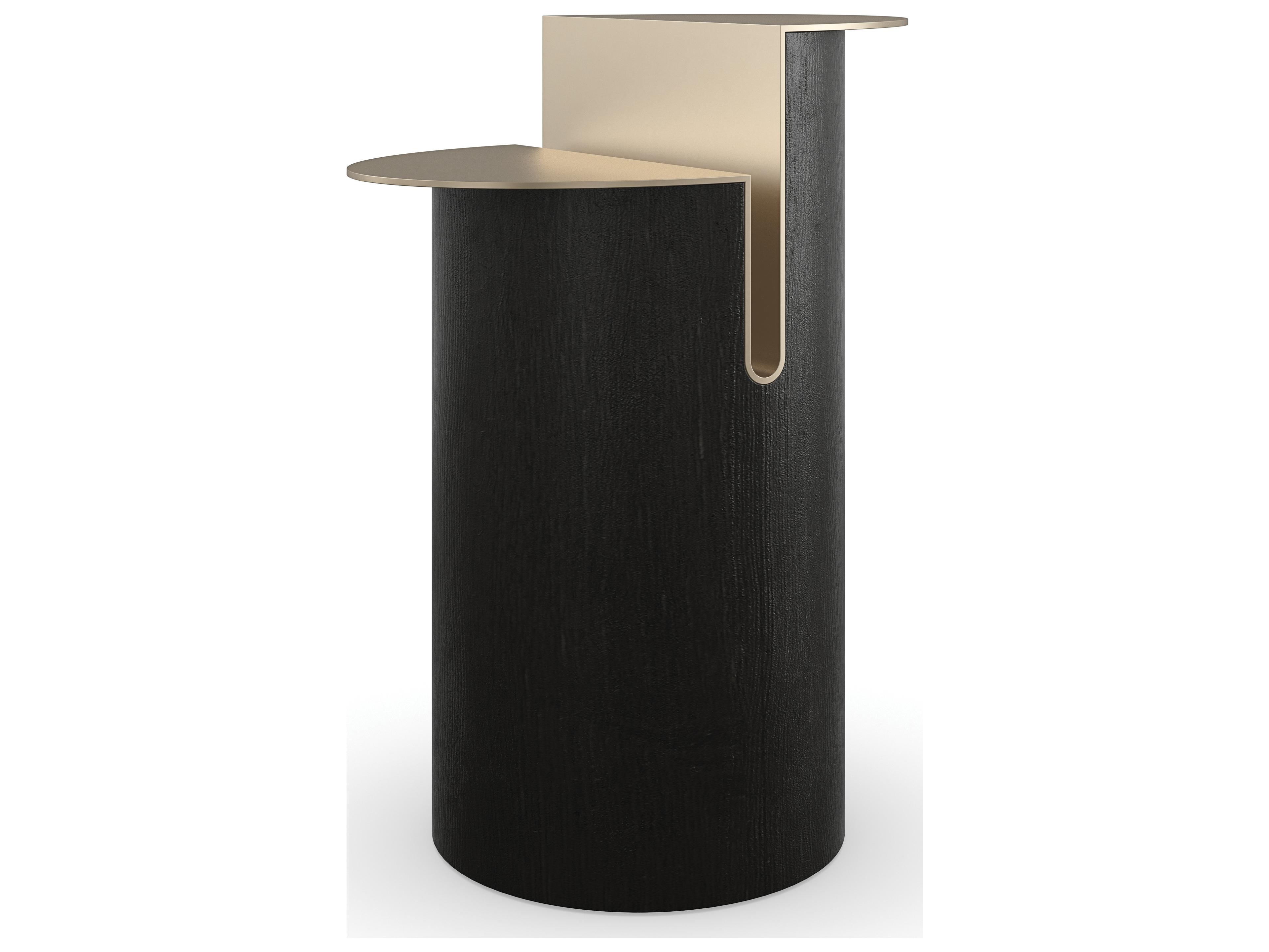Caracole Modern Principles Discord Oval Metal End Table