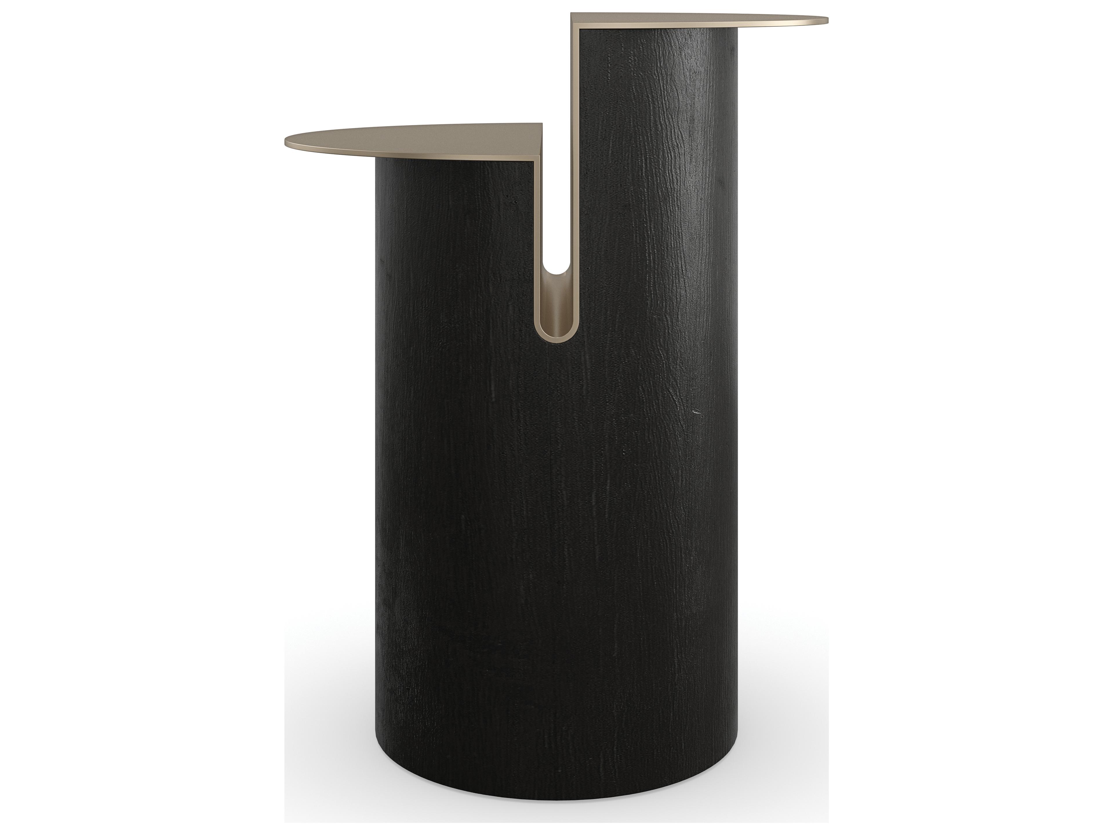 Caracole Modern Principles Discord Oval Metal End Table