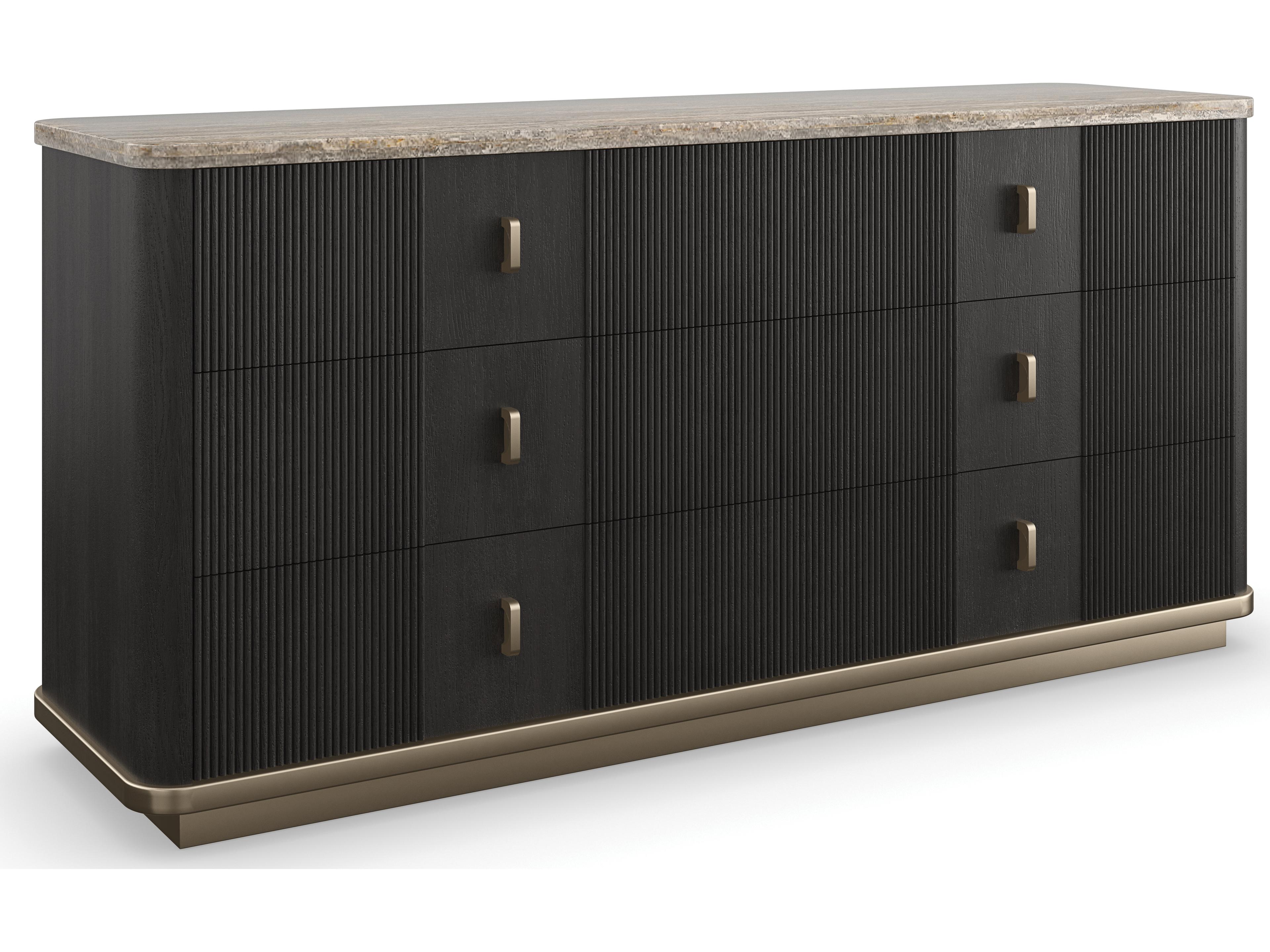 Caracole Modern Principles 6-Drawers Ash Wood Double Dresser