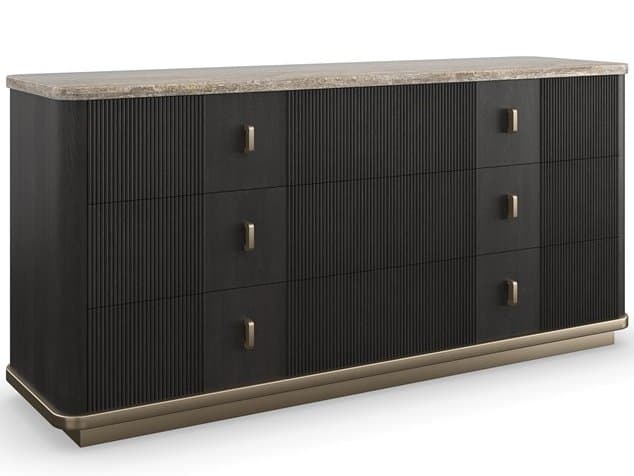 Caracole Modern Principles 6-Drawers Ash Wood Double Dresser