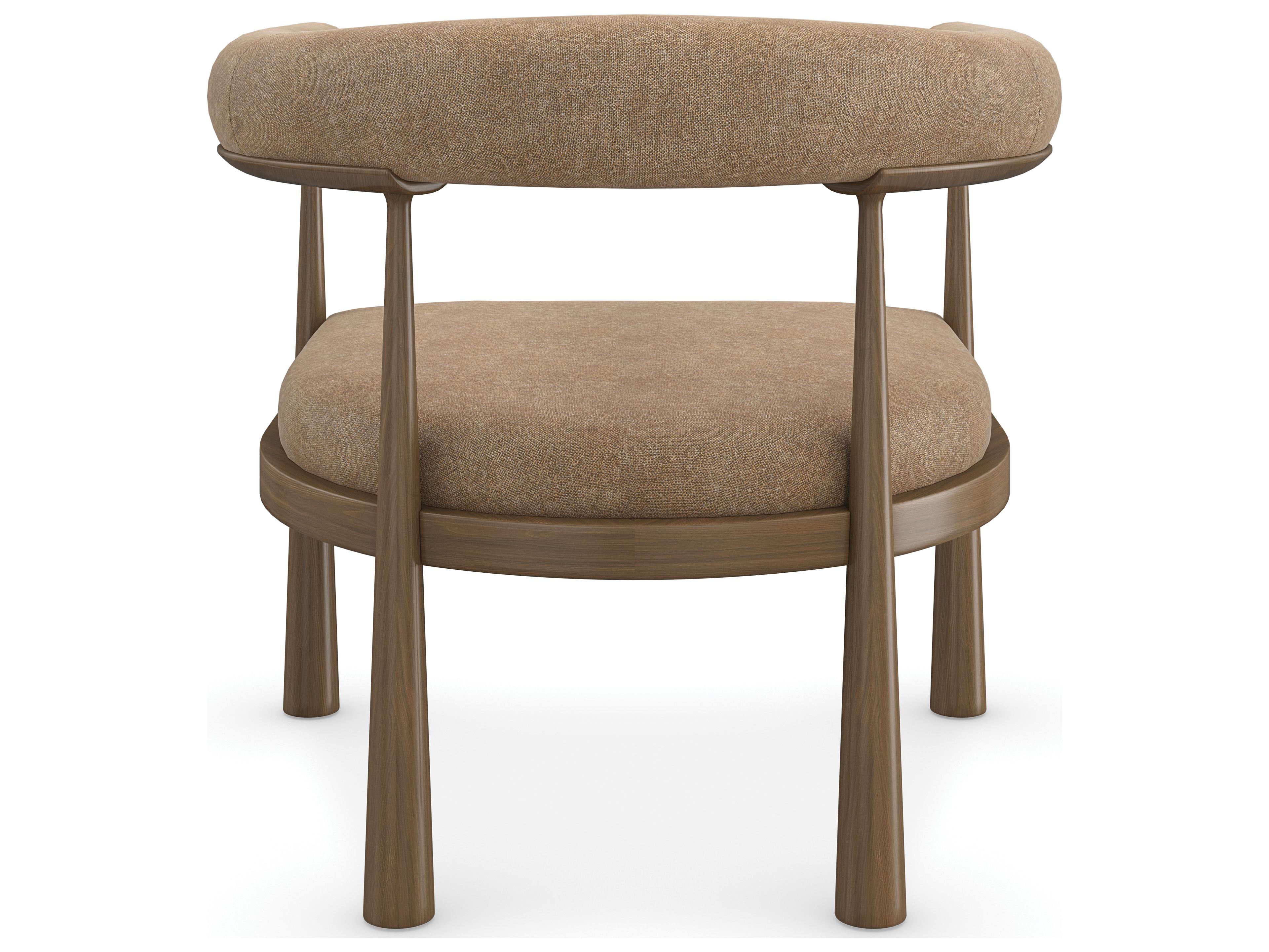 Caracole Modern Resort Bali Brown Fabric Accent Chair