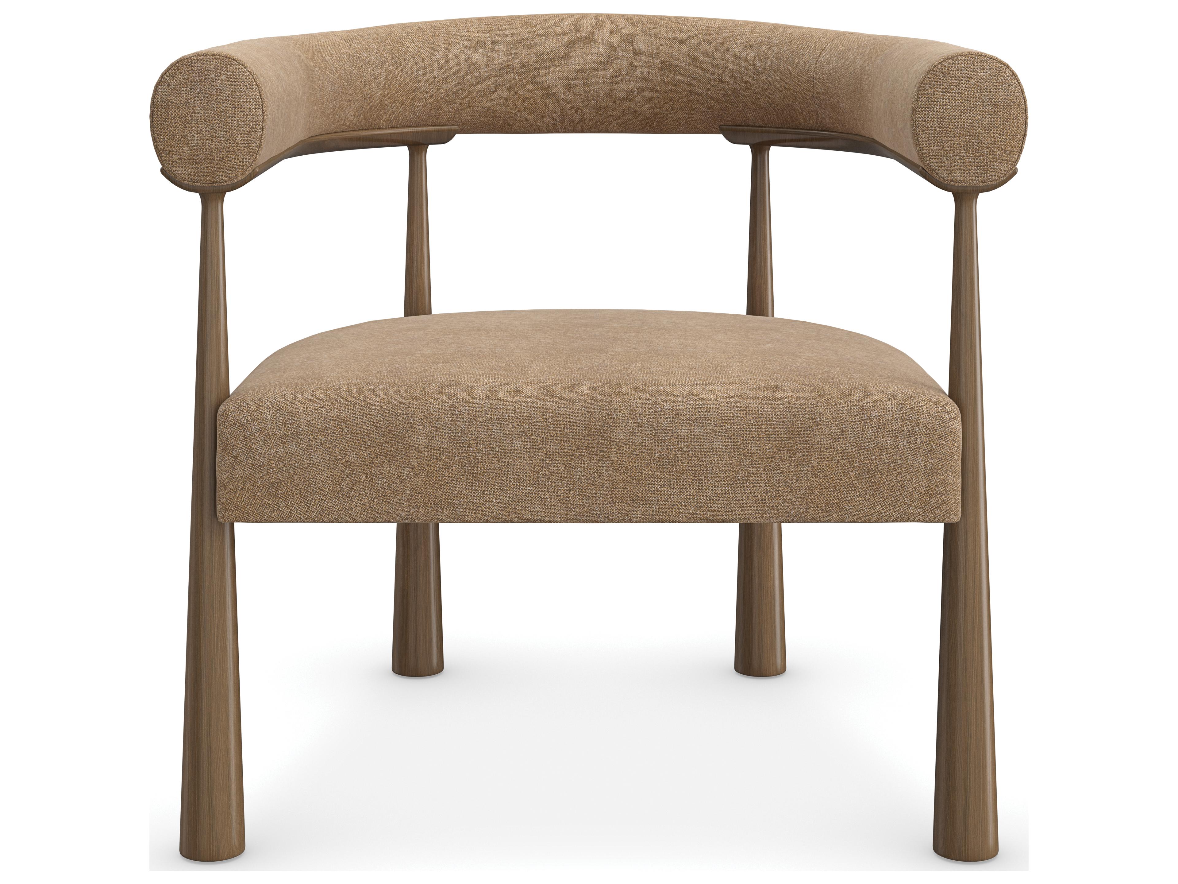 Caracole Modern Resort Bali Brown Fabric Accent Chair