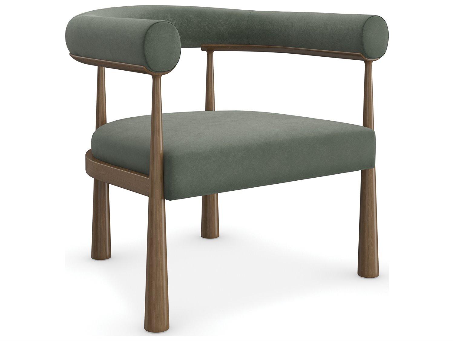 Caracole Modern Resort Bali Green Fabric Accent Chair