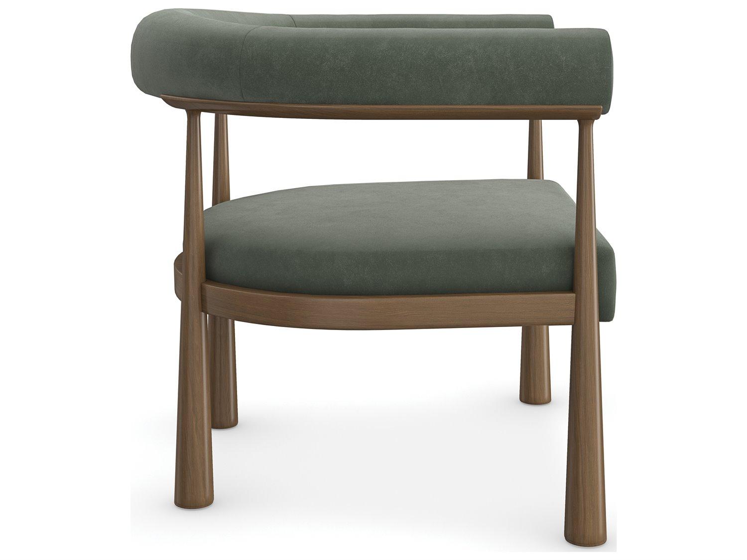 Caracole Modern Resort Bali Green Fabric Accent Chair