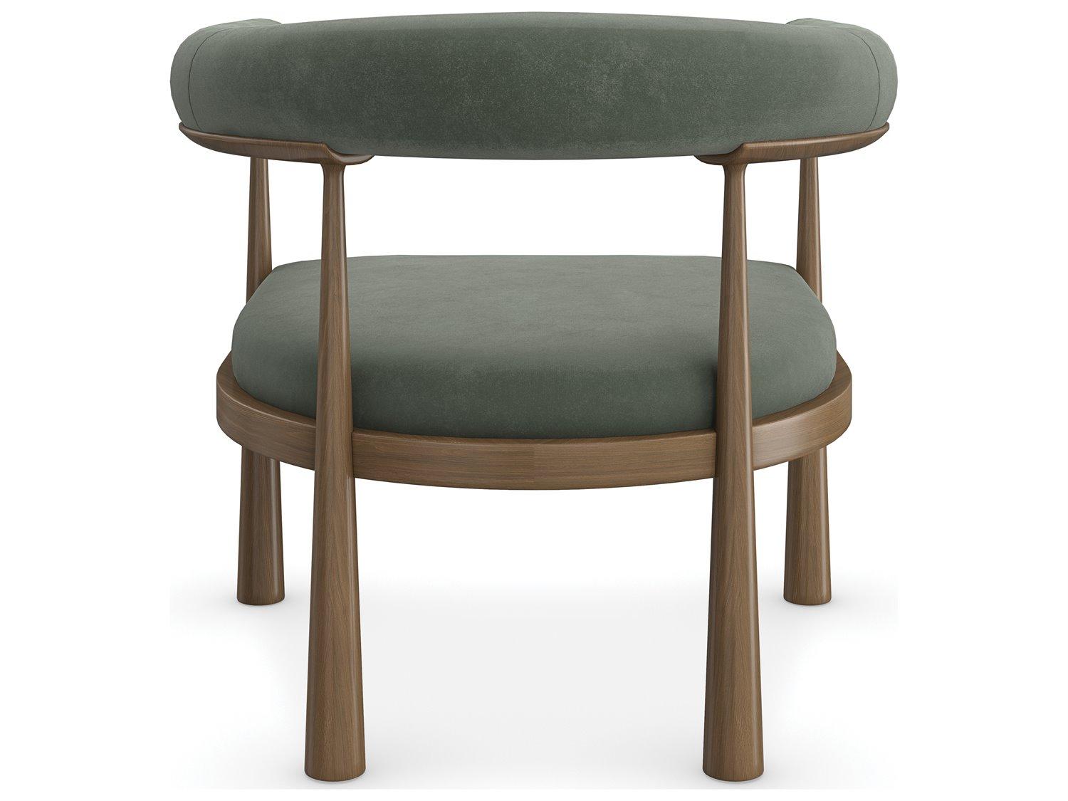 Caracole Modern Resort Bali Green Fabric Accent Chair