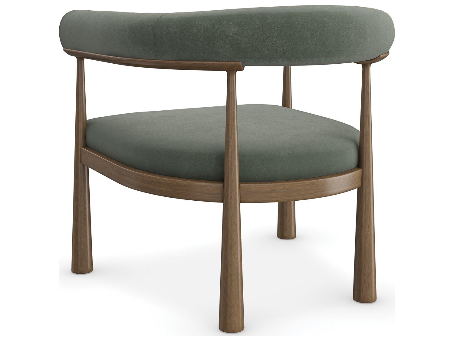 Caracole Modern Resort Bali Green Fabric Accent Chair