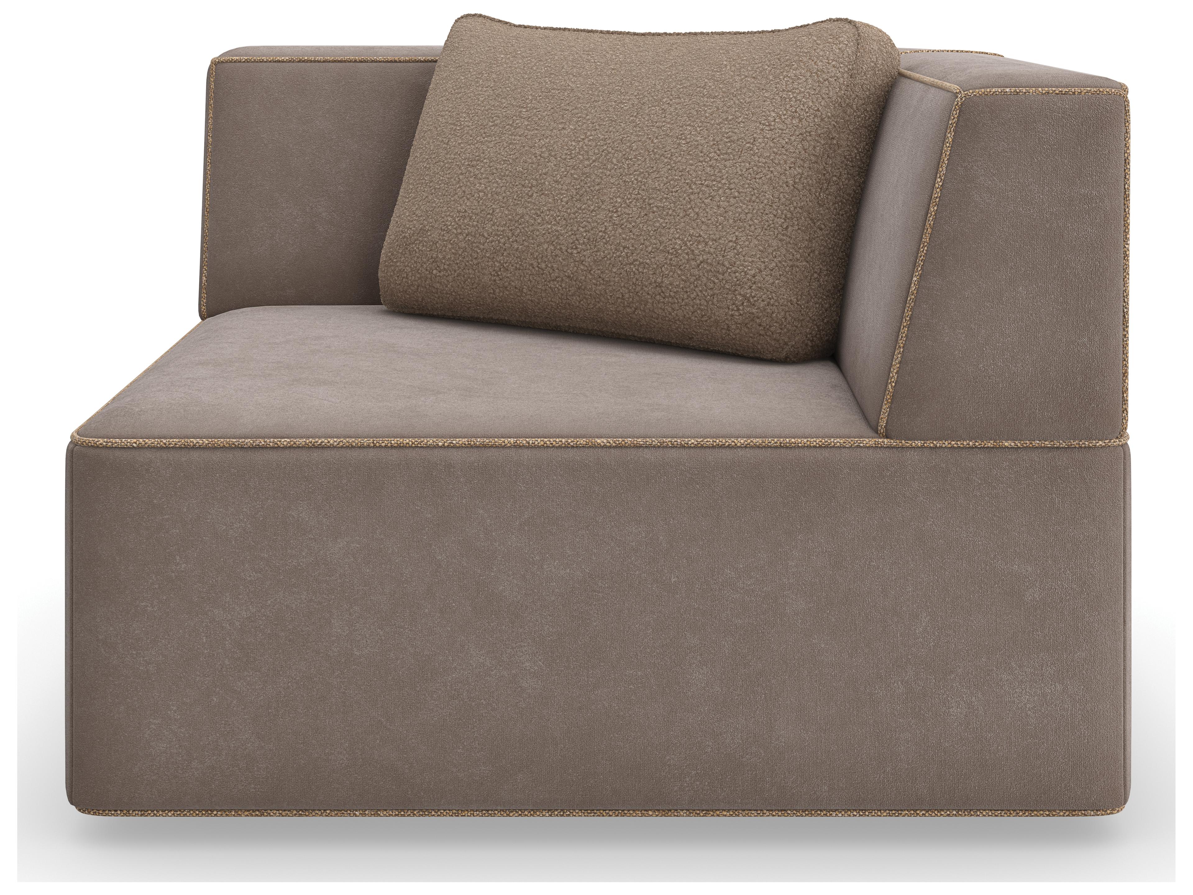 Caracole Modern Resort Marbella Bronze Upholstered Corner Chair