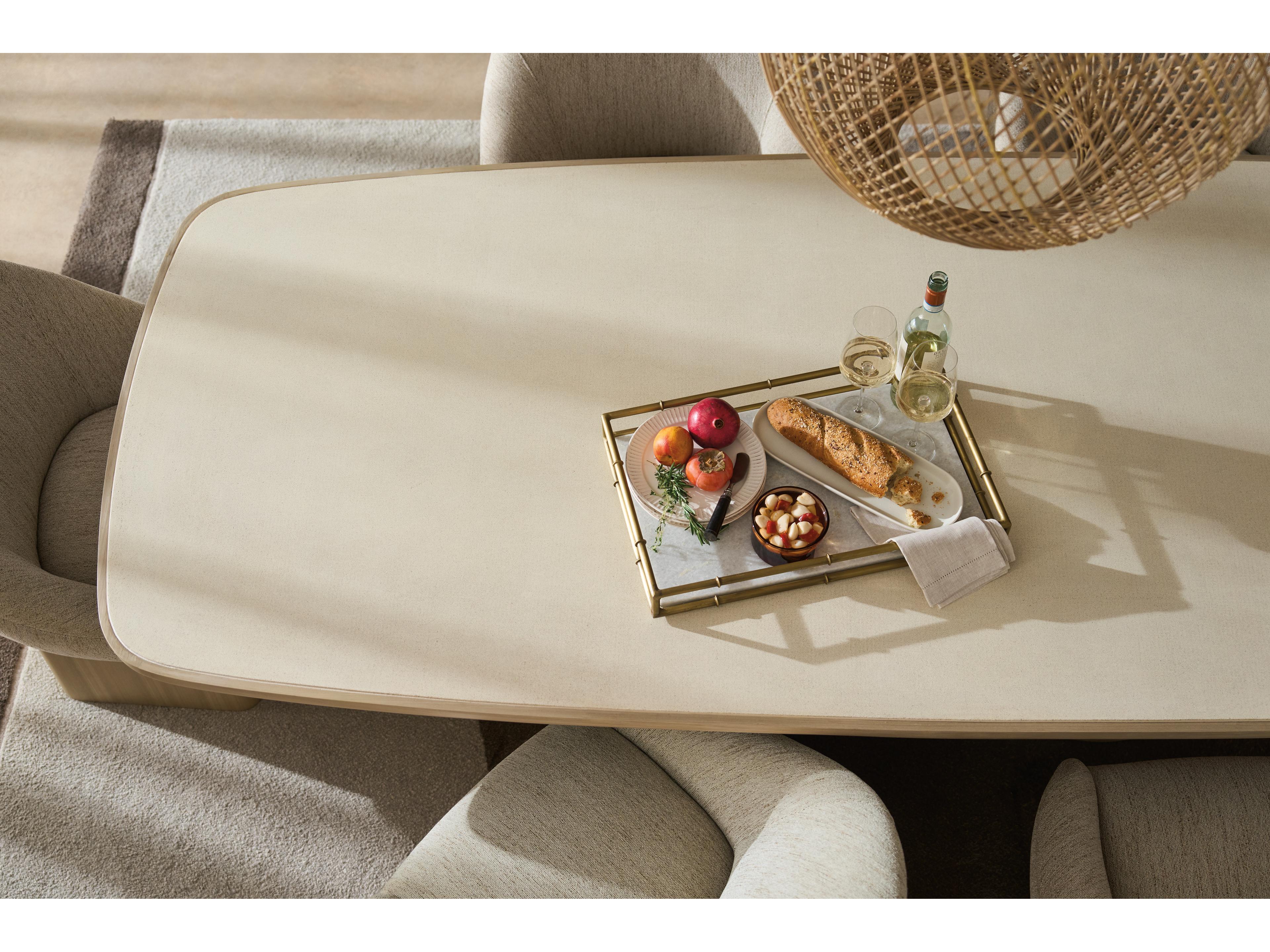 Caracole Modern Resort Santorini Rectangular Wood Dining Table