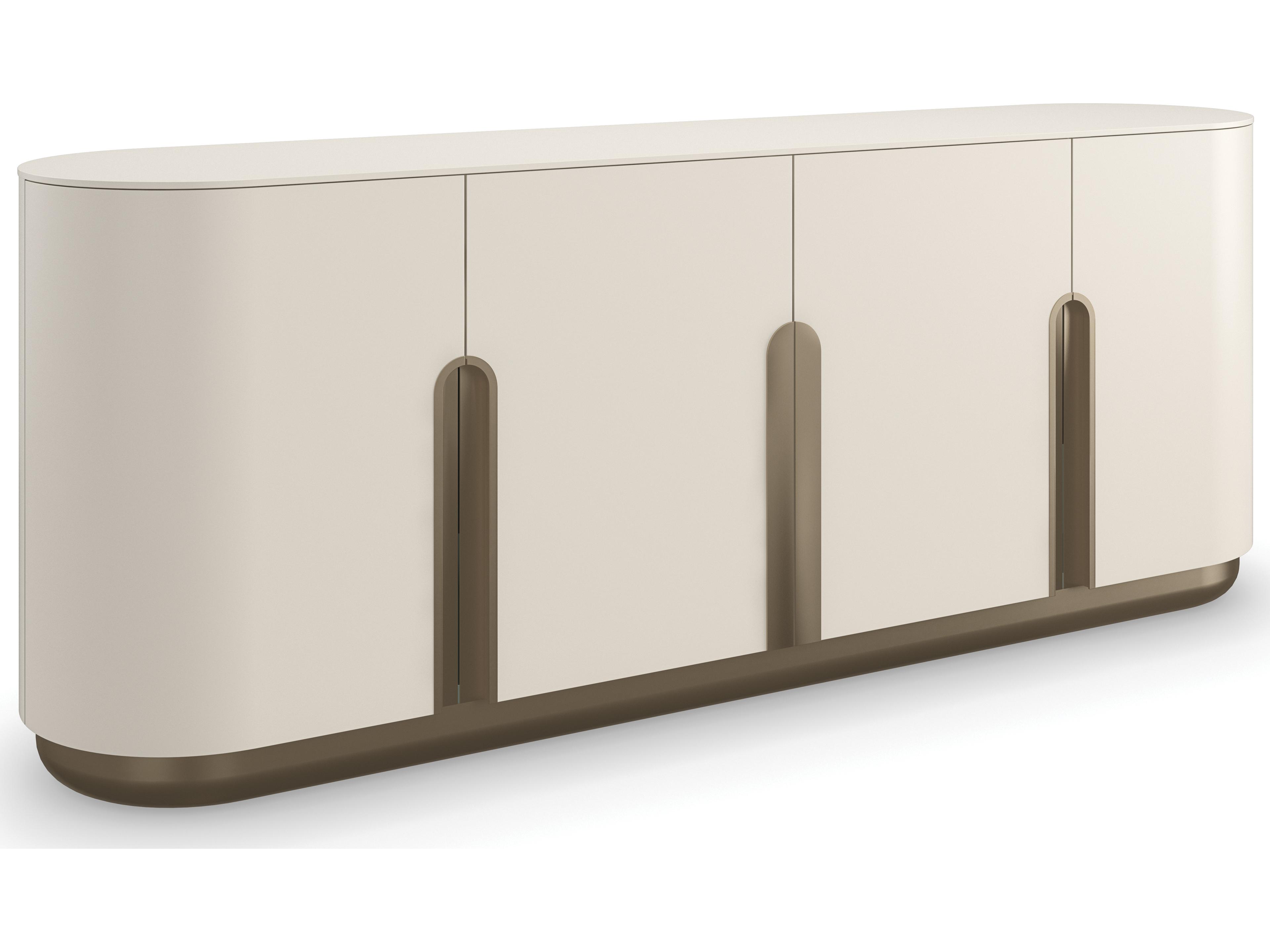 Caracole Modern Resort Tangier 84" Birch Wood Sideboard