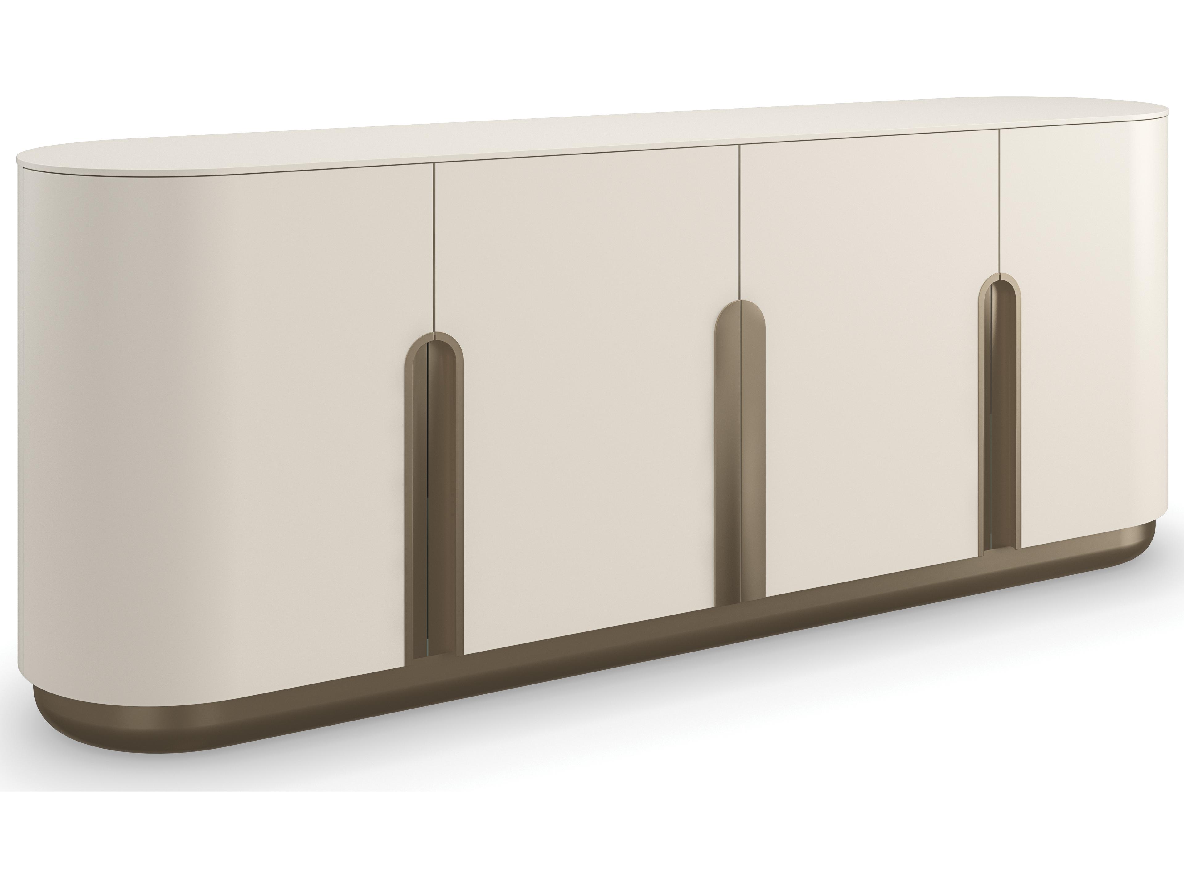 Caracole Modern Resort Tangier 84" Birch Wood Sideboard