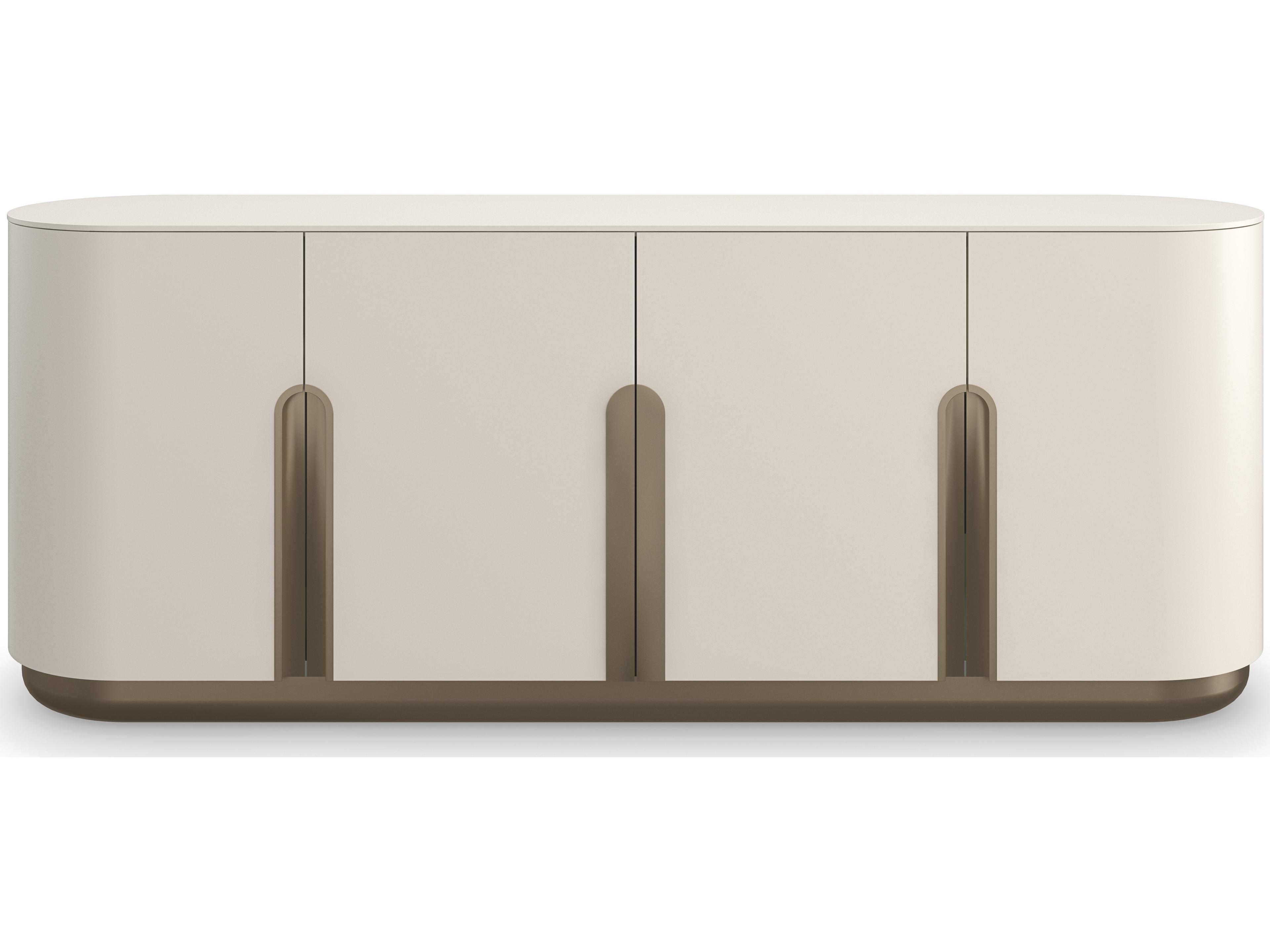 Caracole Modern Resort Tangier 84" Birch Wood Sideboard