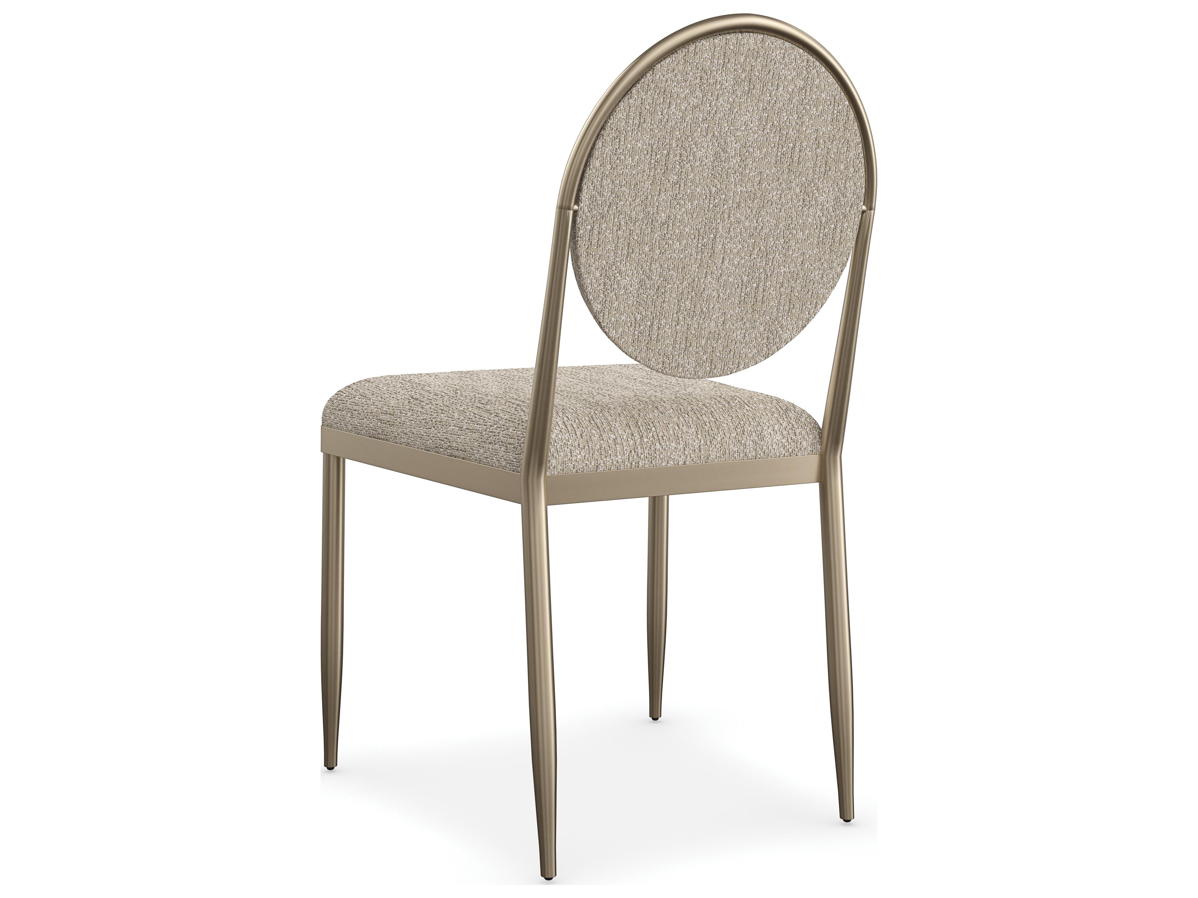 Caracole Modern Resort Capri Gray Upholstered Side Dining Chair