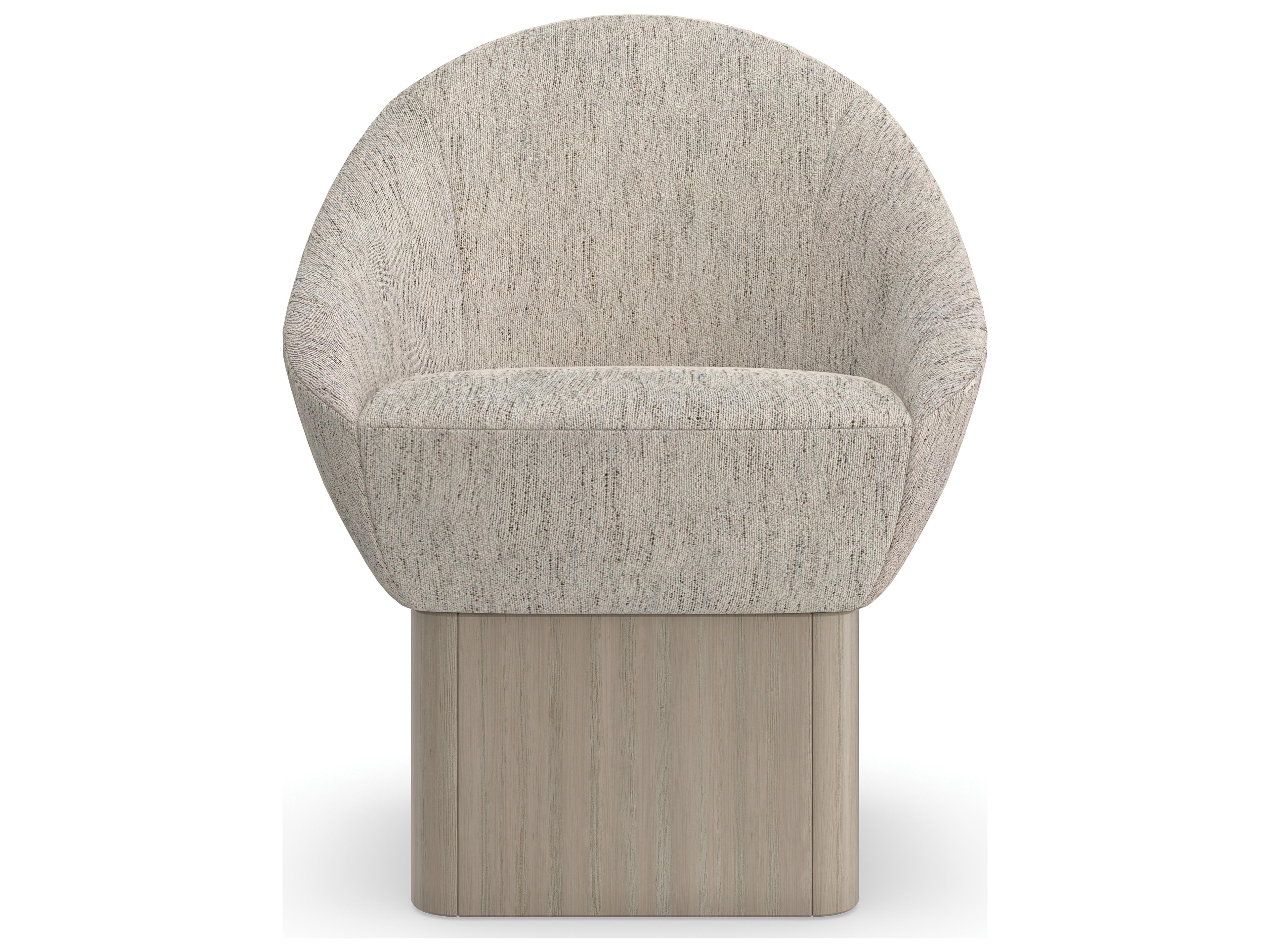 Caracole Modern Resort Palma Hardwood Gray Upholstered Side Dining Chair