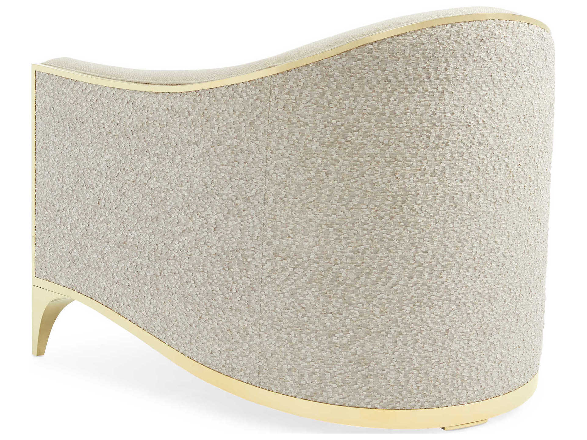 Caracole Signature Simpatico The Svelte Cream Fabric Accent Chair