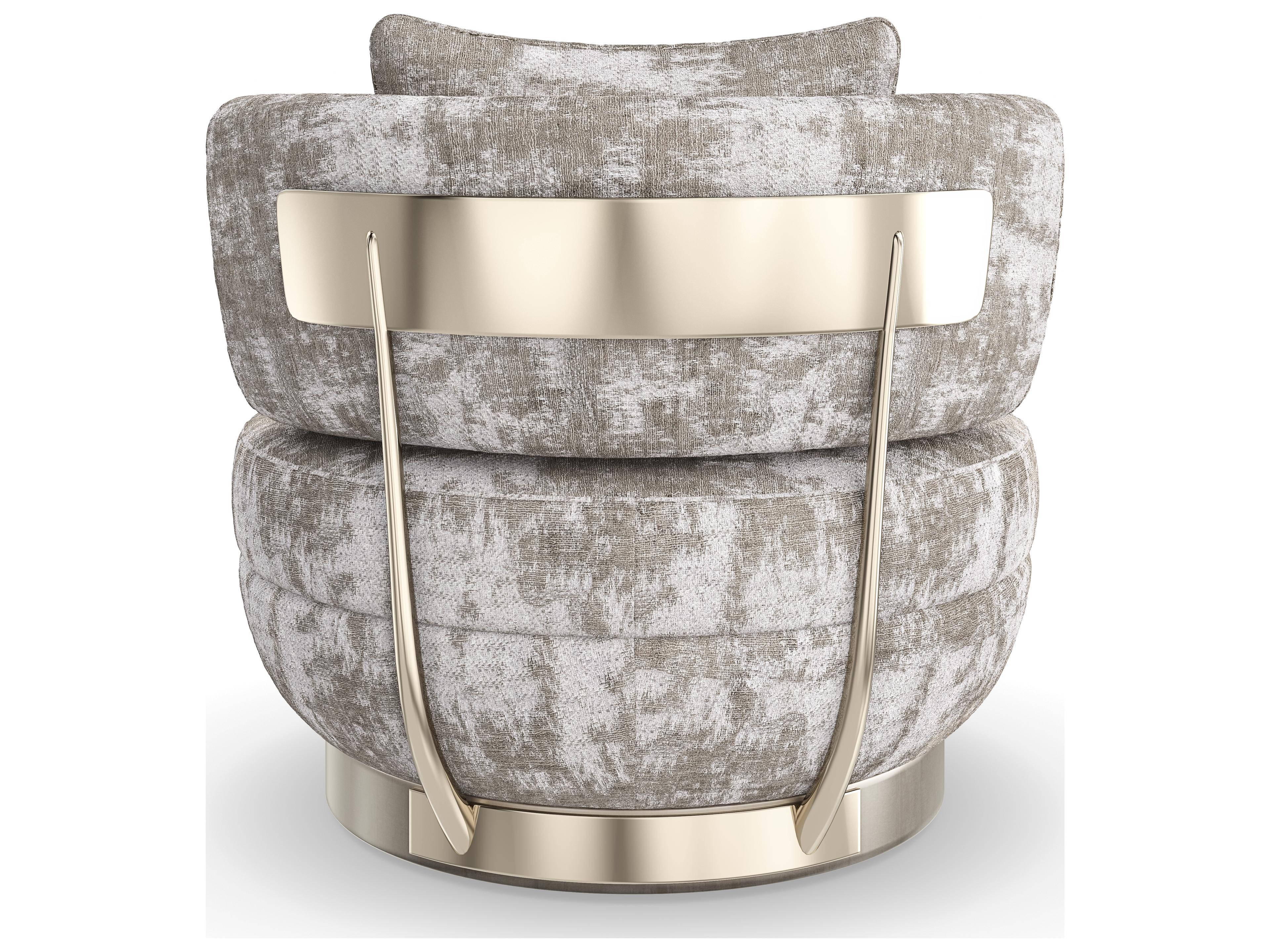 Caracole Signature Debut Celeste Gray Fabric Accent Chair