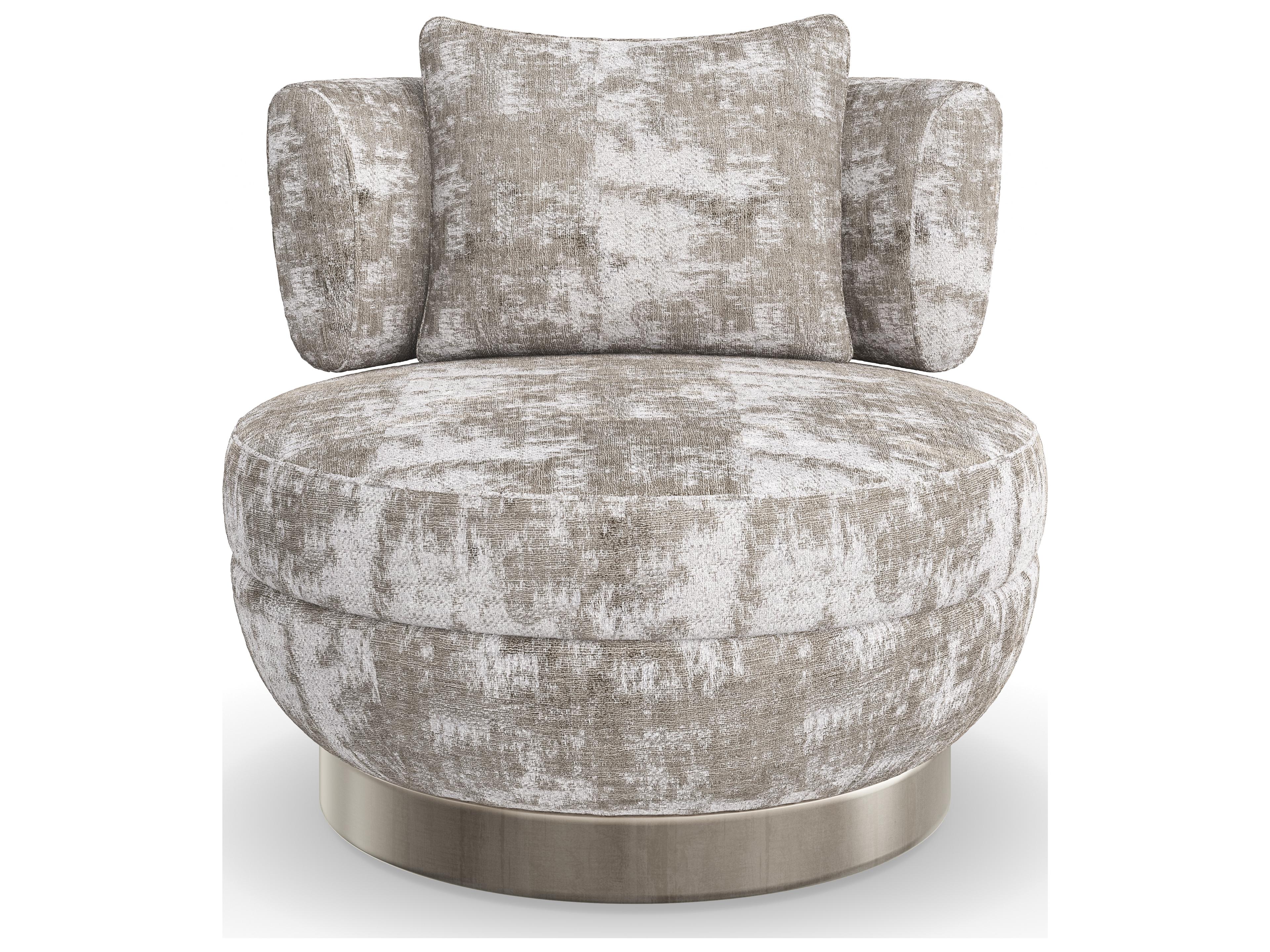 Caracole Signature Debut Celeste Gray Fabric Accent Chair