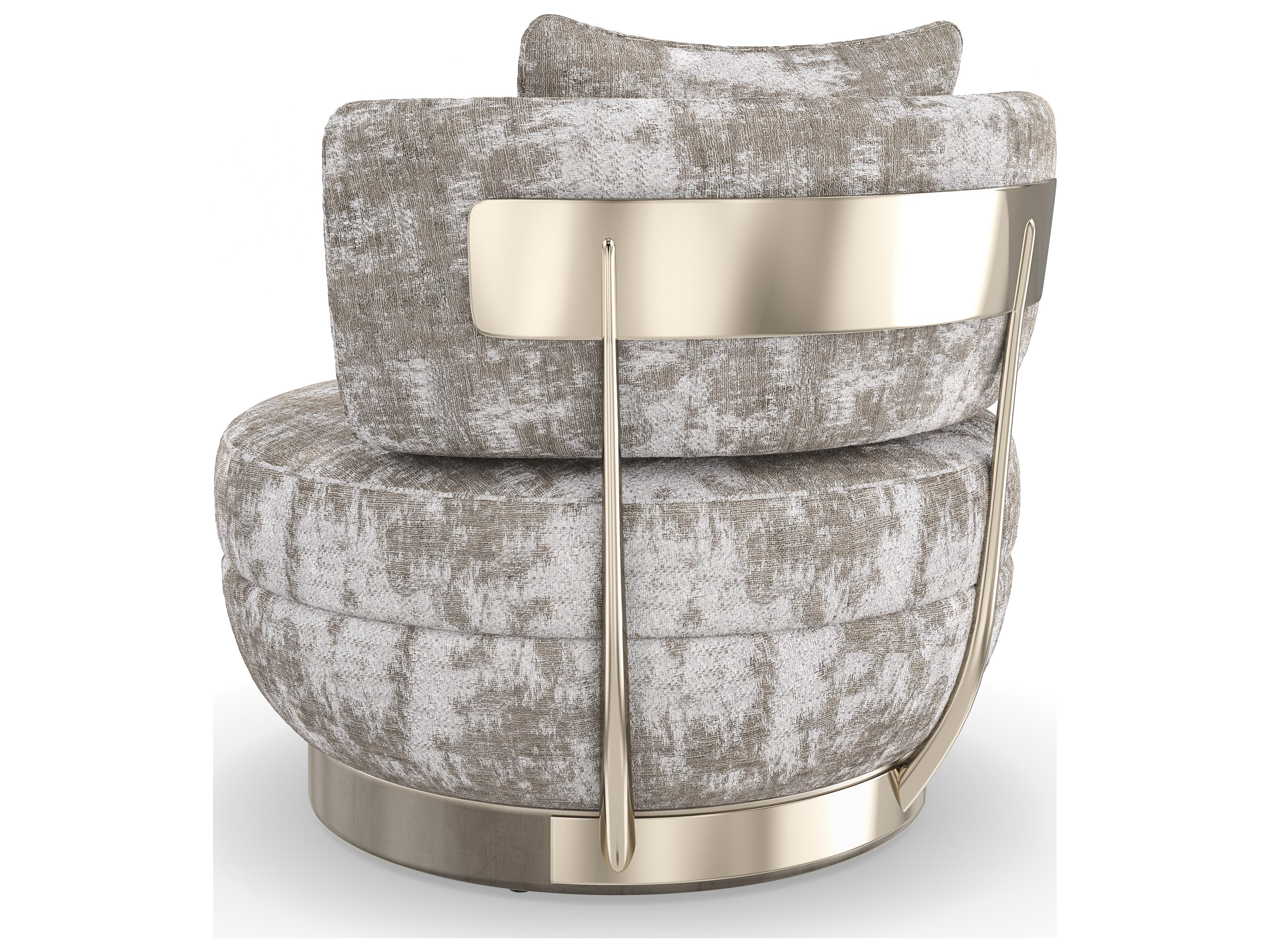 Caracole Signature Debut Celeste Gray Fabric Accent Chair