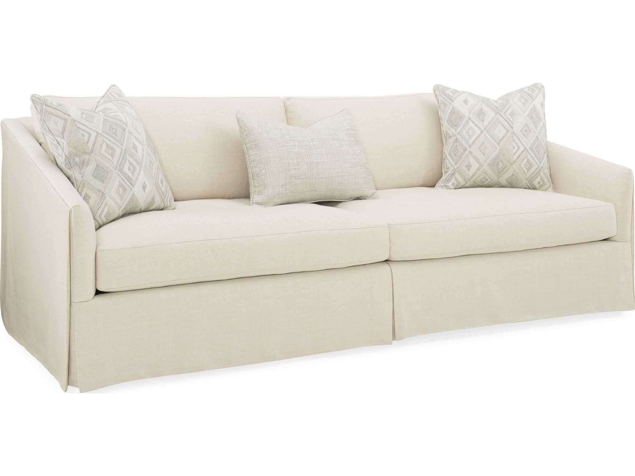 Caracole Upholstery Casual Affair White Upholstered Sofa