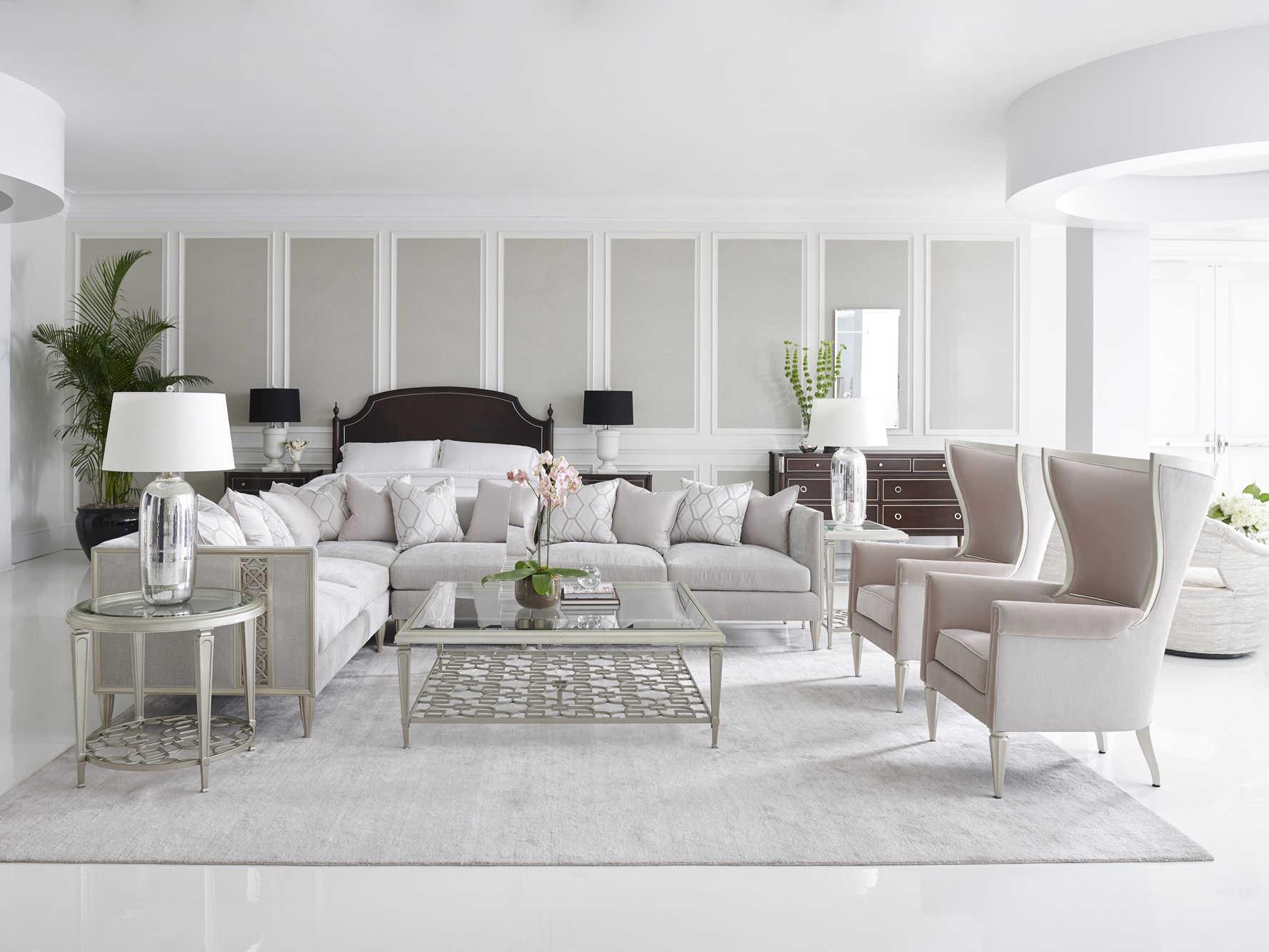 Caracole Classic Fret Knot Armless Modular Chair