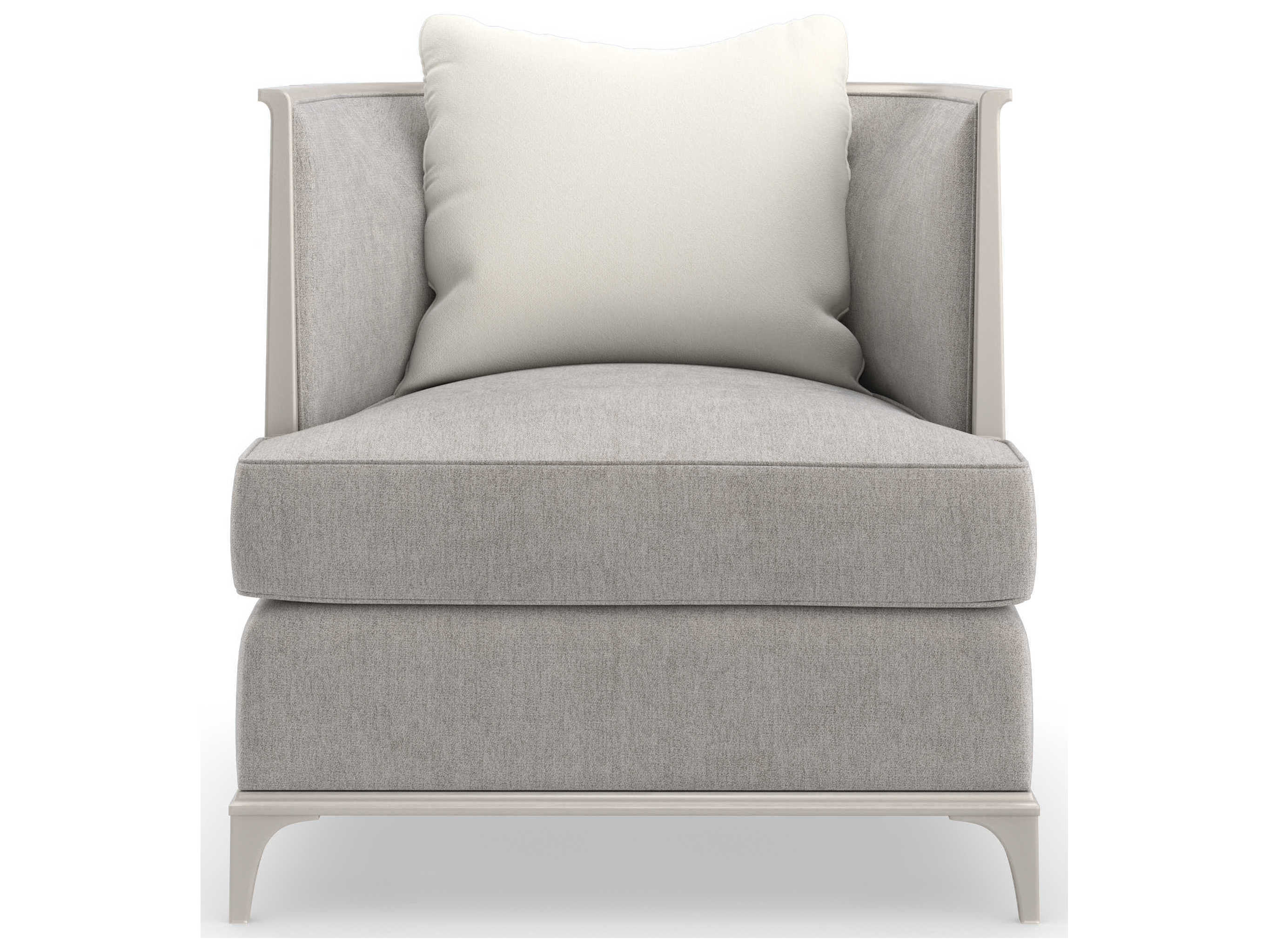 Caracole Upholstery Back in Style Gold Fabric Accent Chair