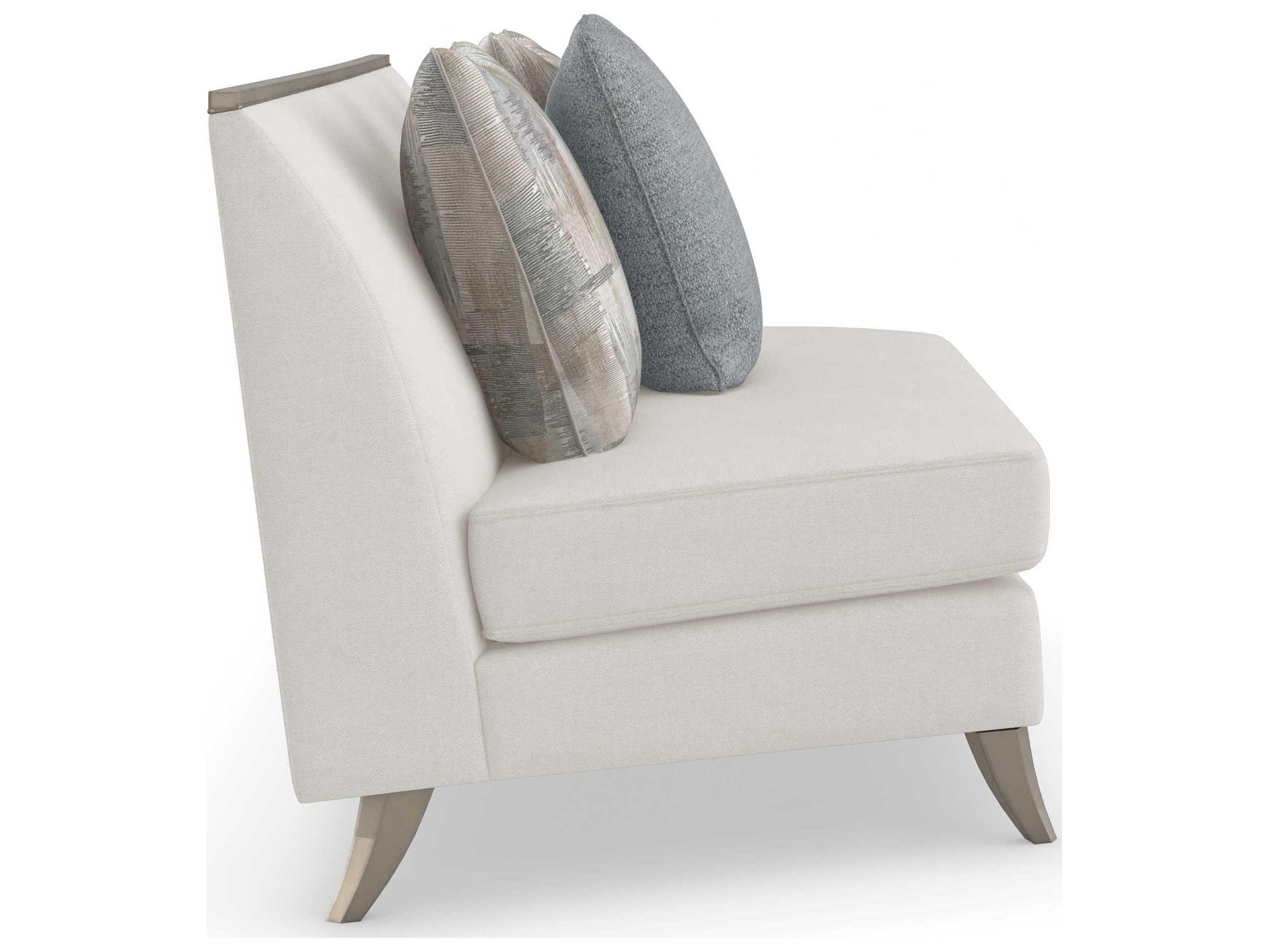 Caracole Upholstery X Factor Wedge Armless Chair