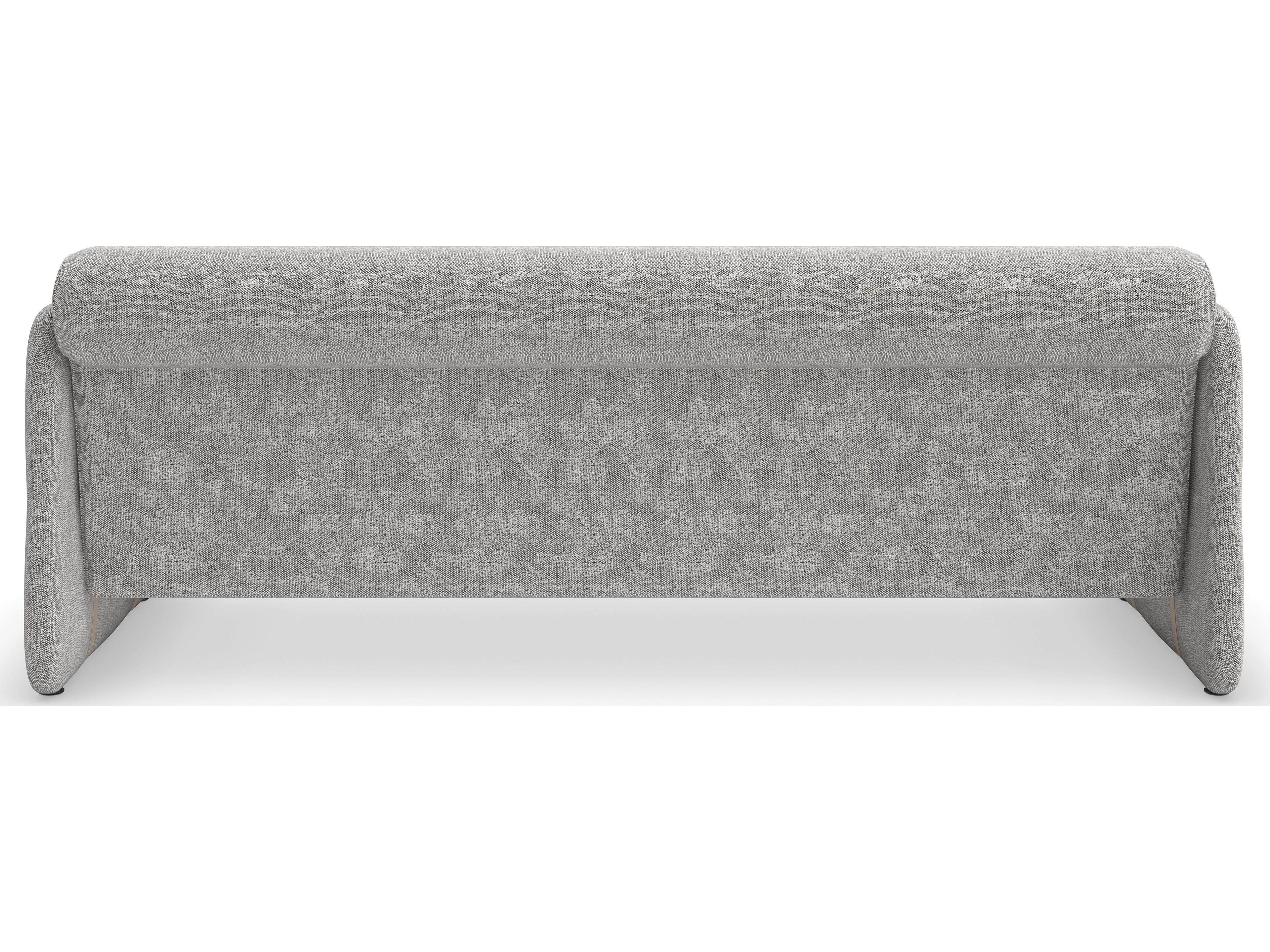 Caracole Upholstery Cigar Club Gray Upholstered Sofa