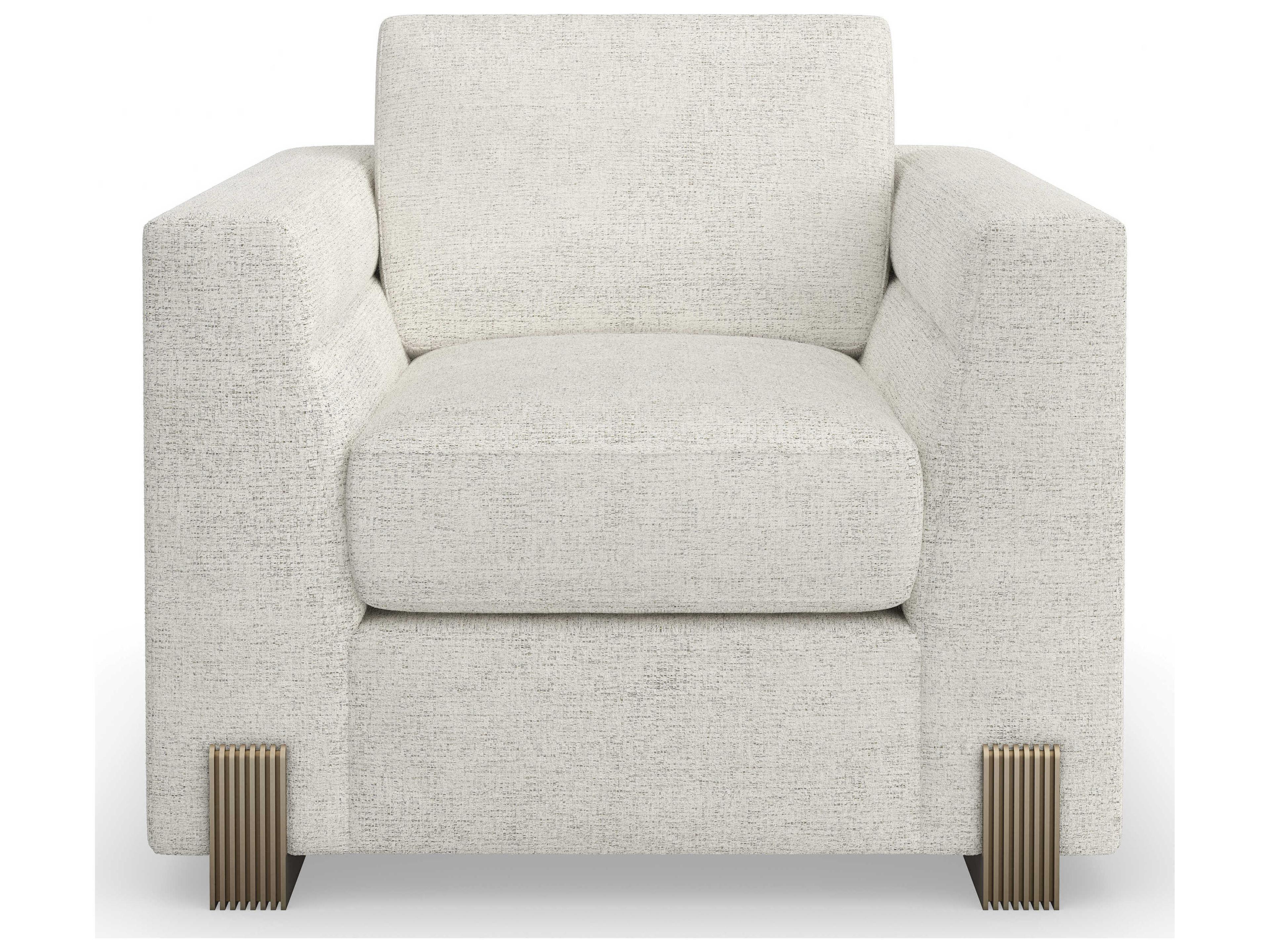 Caracole Upholstery Counter Balance Gray Fabric Accent Chair