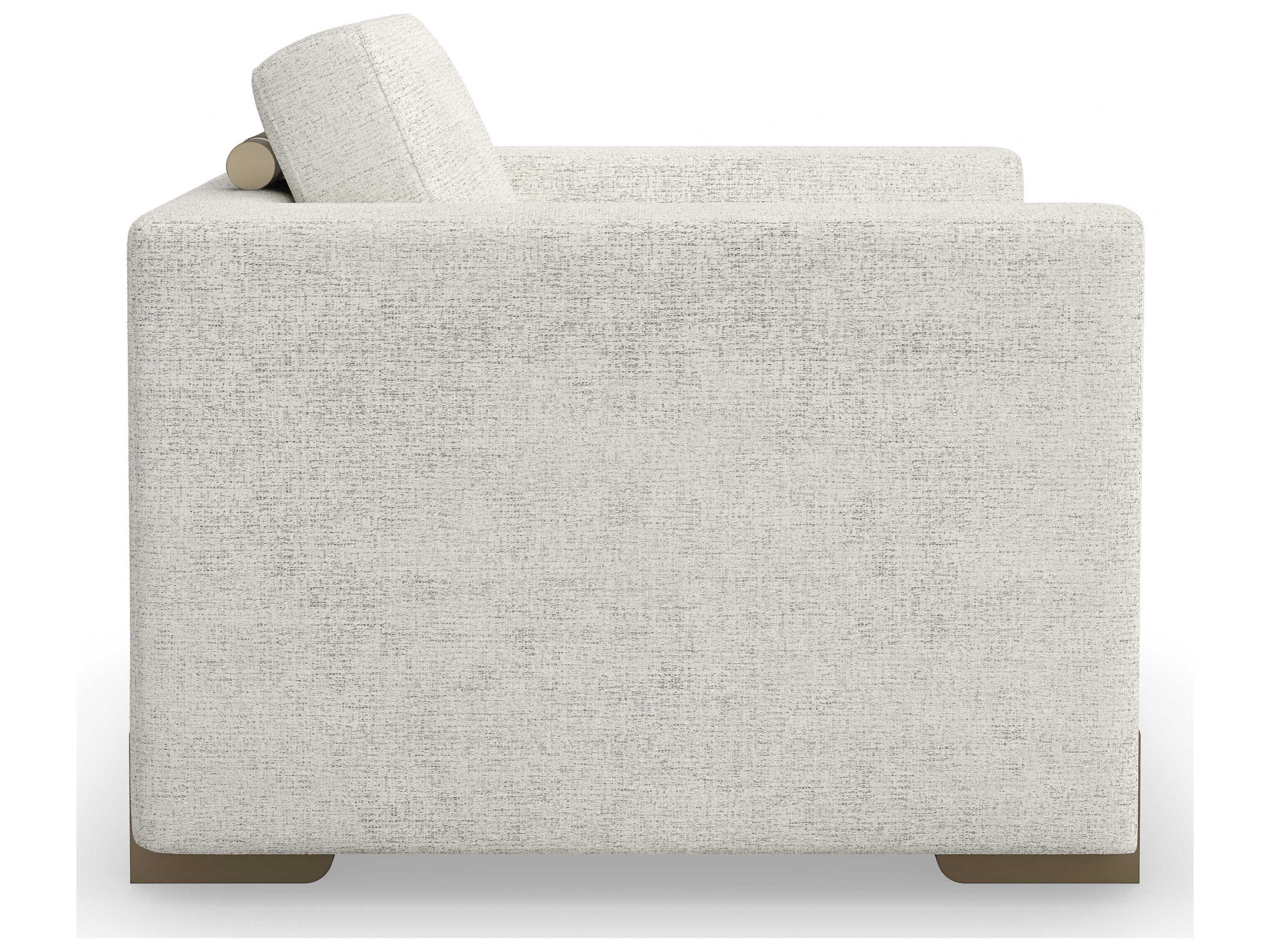 Caracole Upholstery Counter Balance Gray Fabric Accent Chair