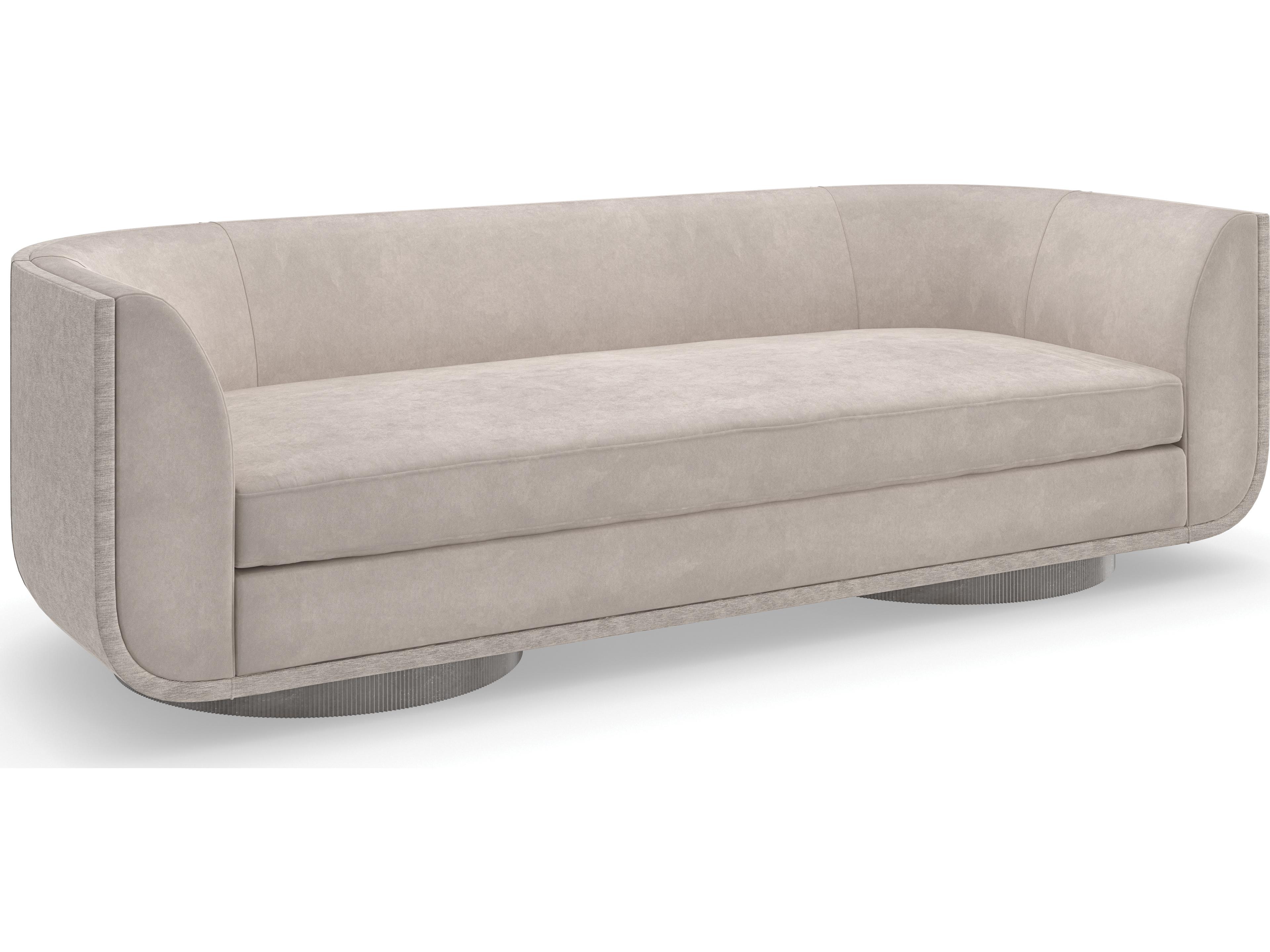 Caracole Upholstery Clipper Gray Upholstered Sofa