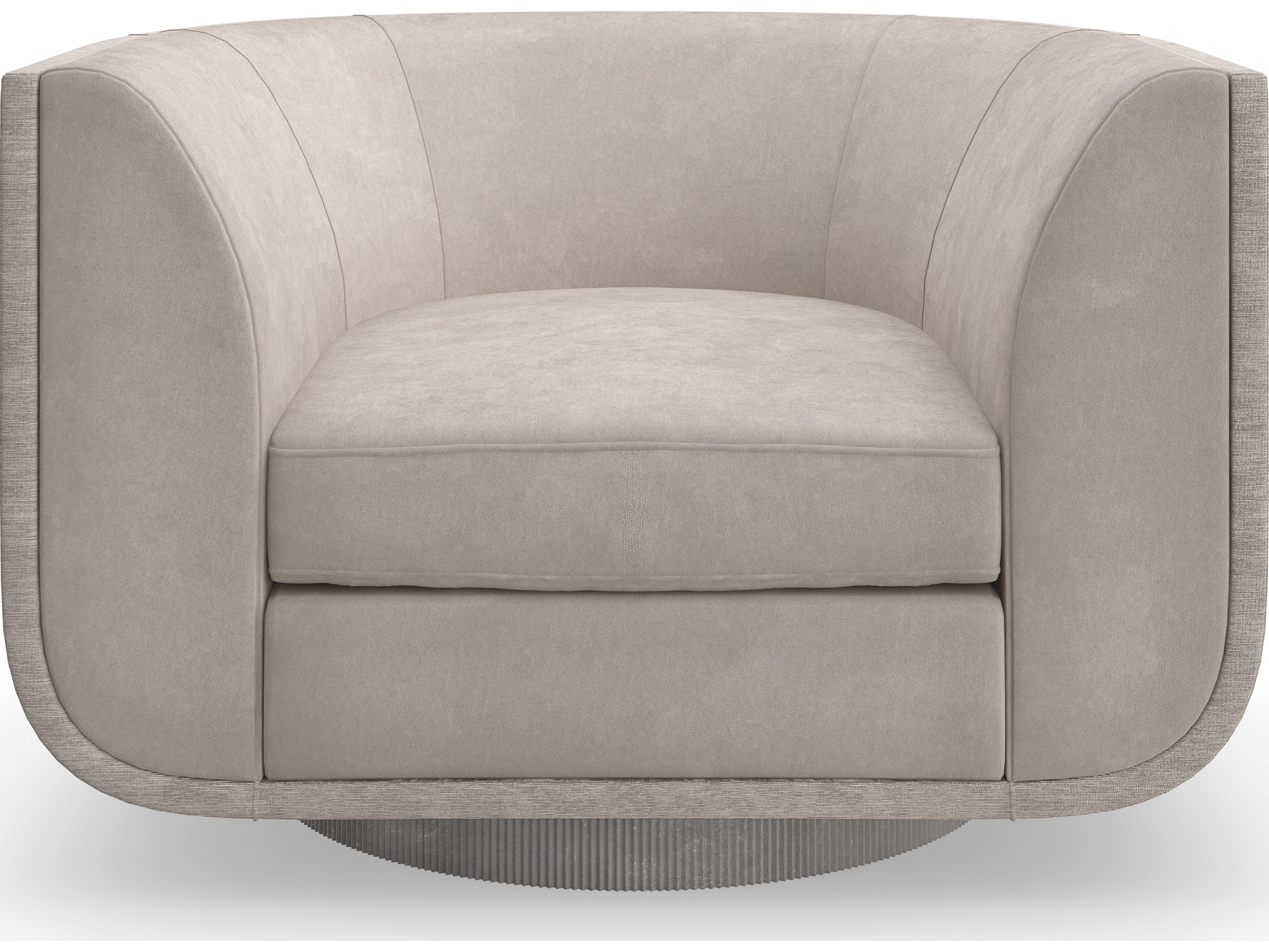 Caracole Upholstery Clipper Gray Fabric Accent Chair