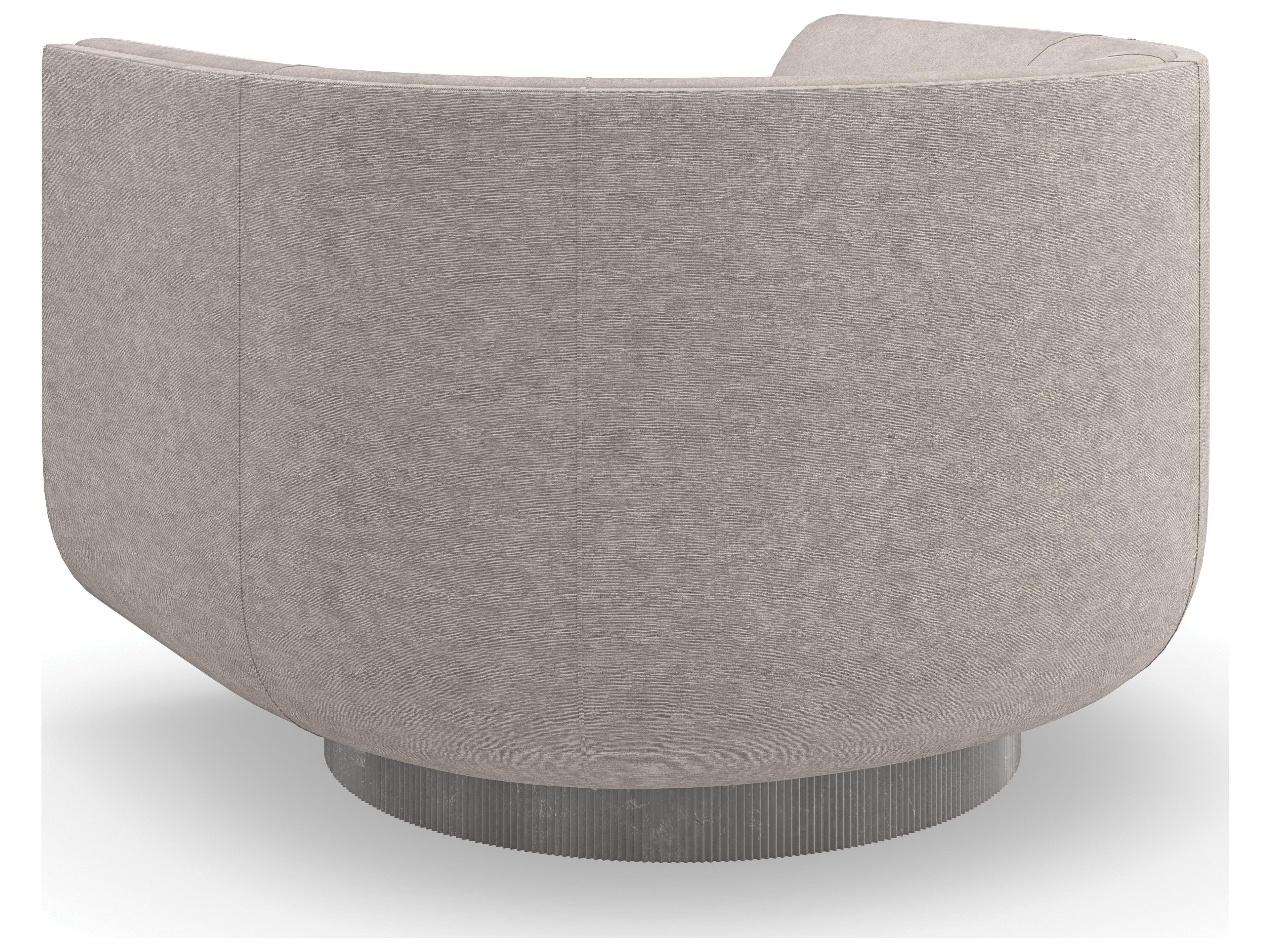 Caracole Upholstery Clipper Gray Fabric Accent Chair