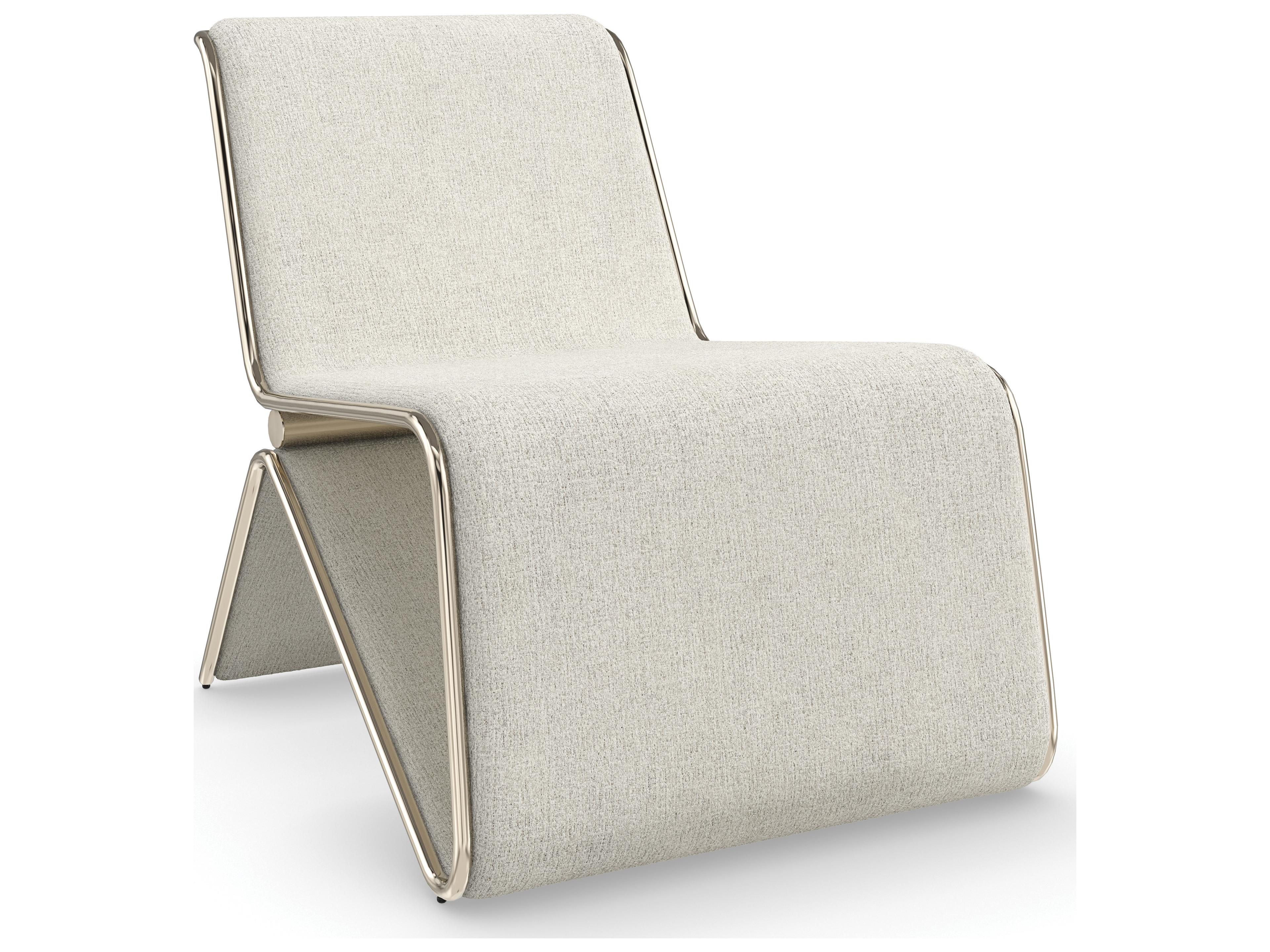 Caracole Upholstery Parallax Gray Fabric Accent Chair