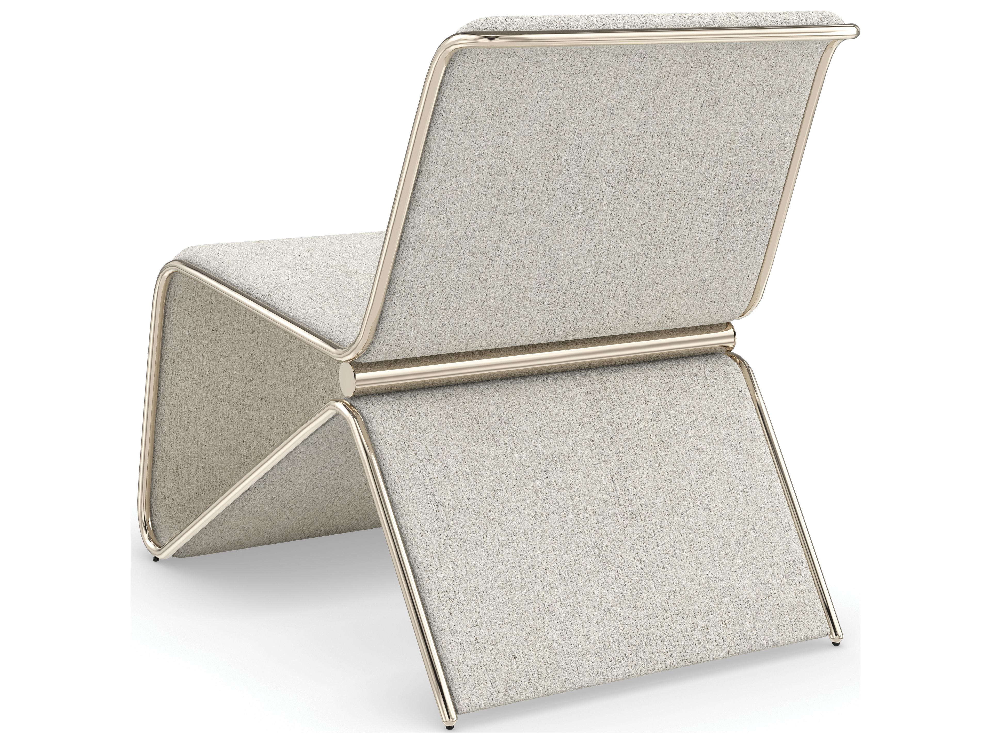 Caracole Upholstery Parallax Gray Fabric Accent Chair