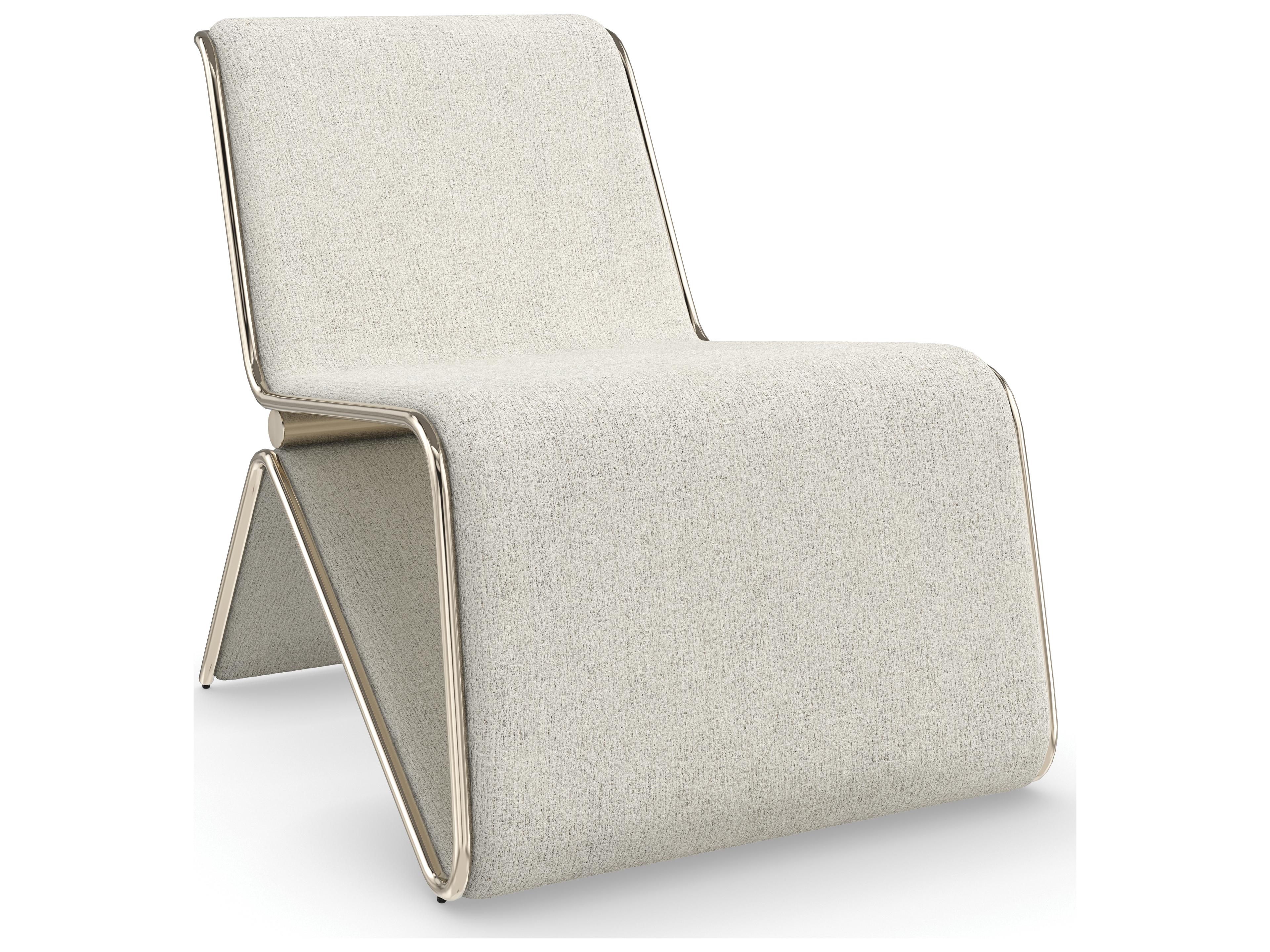 Caracole Upholstery Parallax Gray Fabric Accent Chair