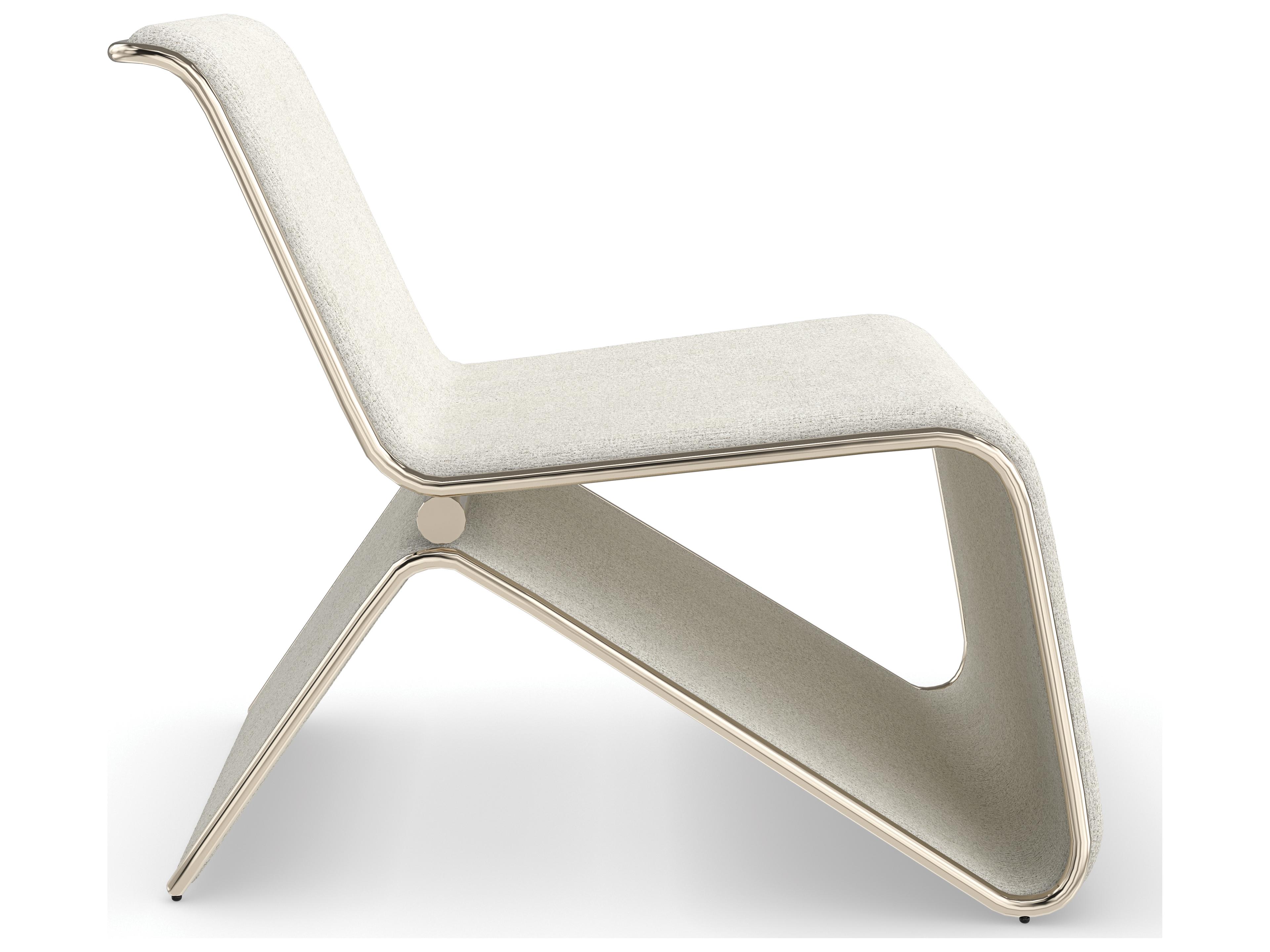 Caracole Upholstery Parallax Gray Fabric Accent Chair