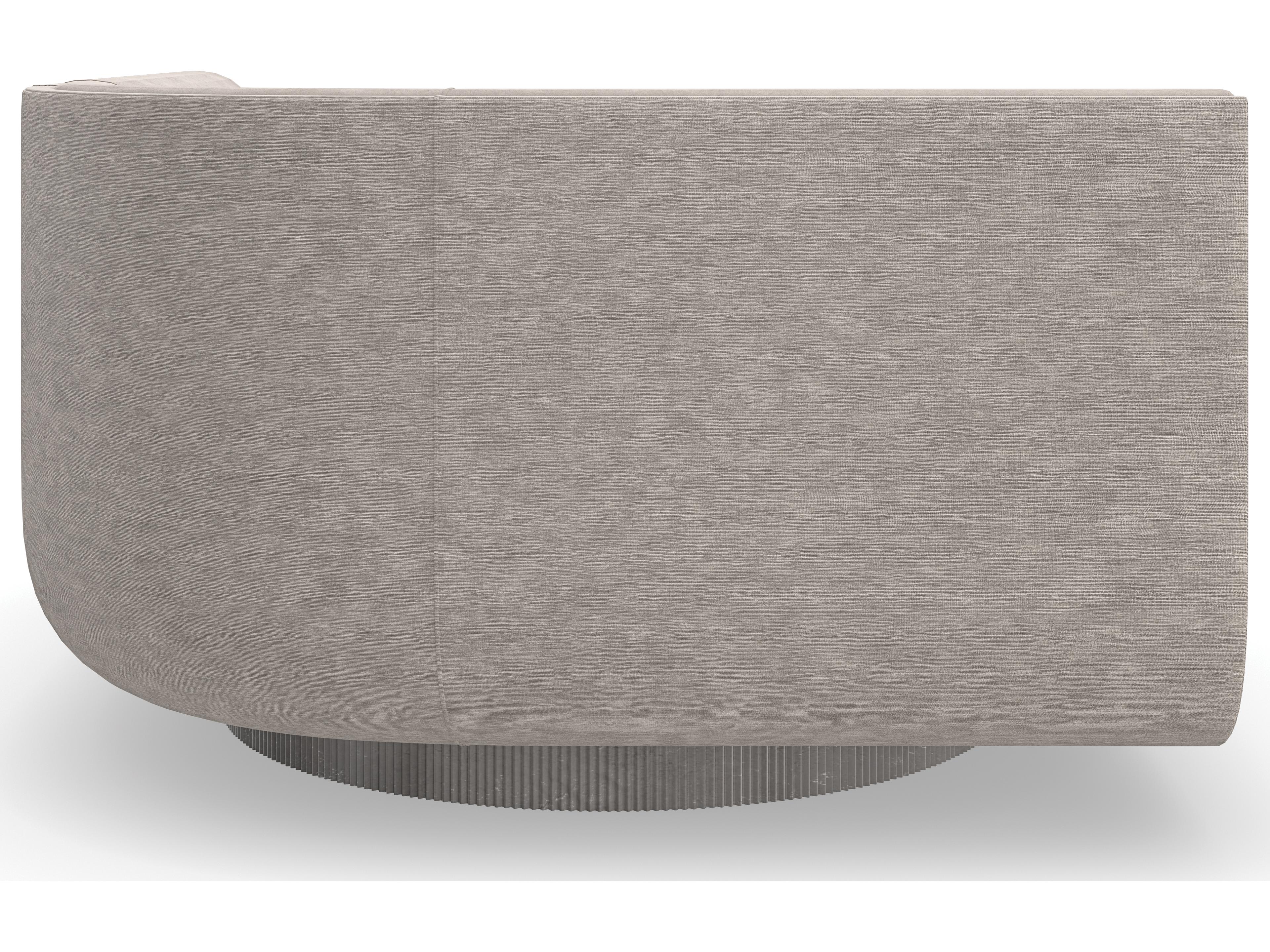 Caracole Upholstery Clipper Wide Gray Upholstered Corner Chair