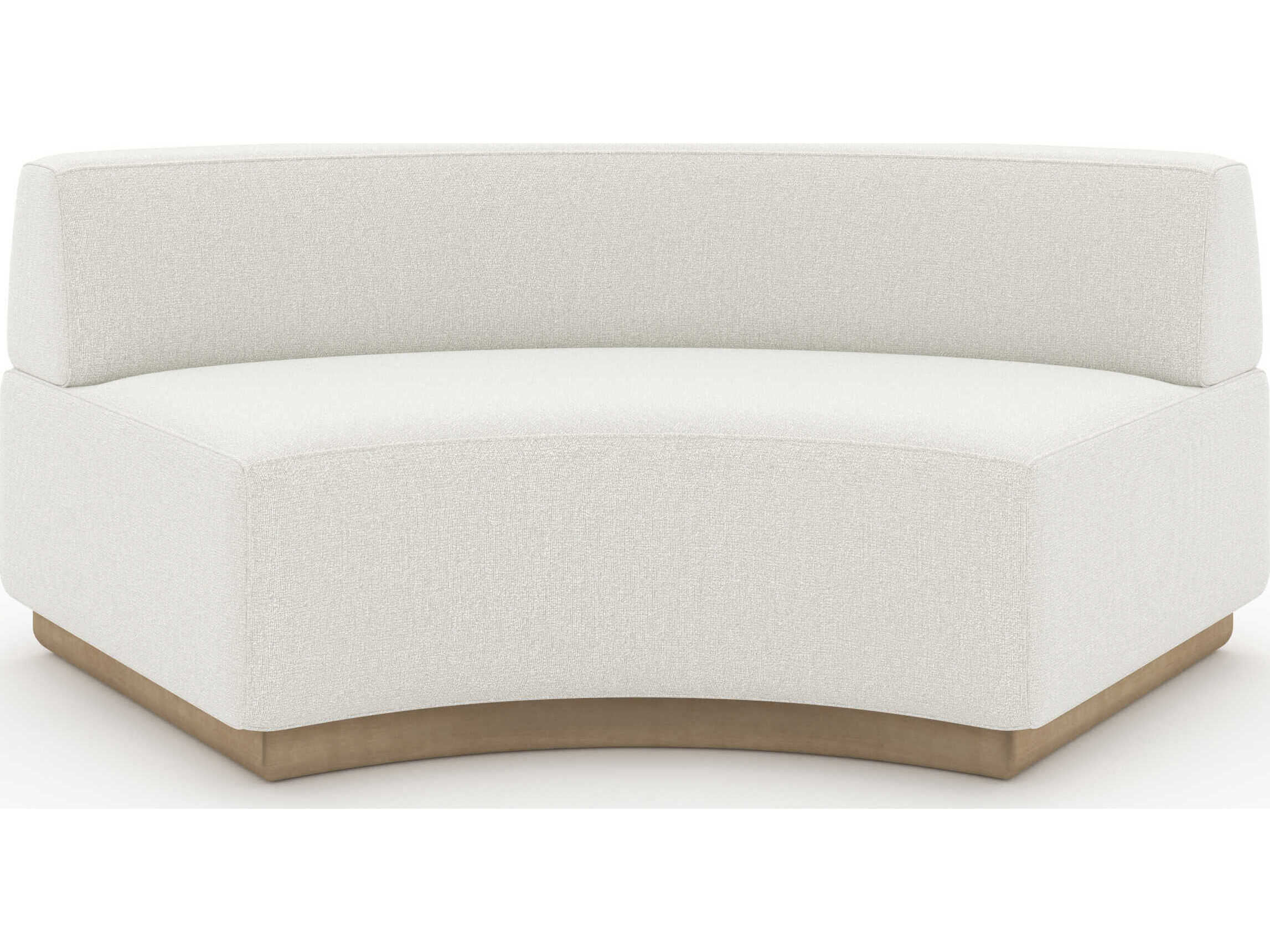 Caracole Crescent Cream Upholstered Sectional Sofa