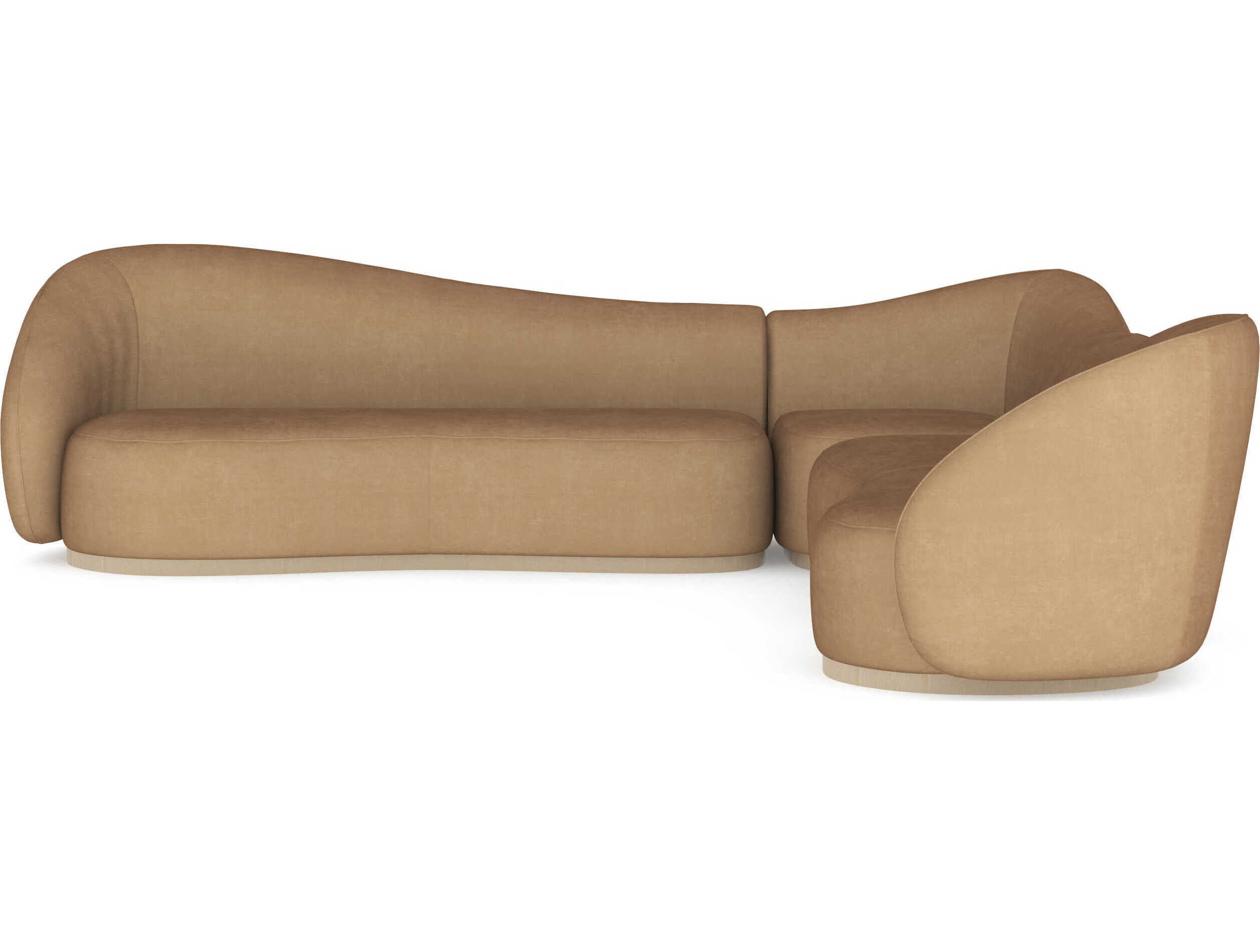 Caracole Kalahari Tan Upholstered Sectional Sofa